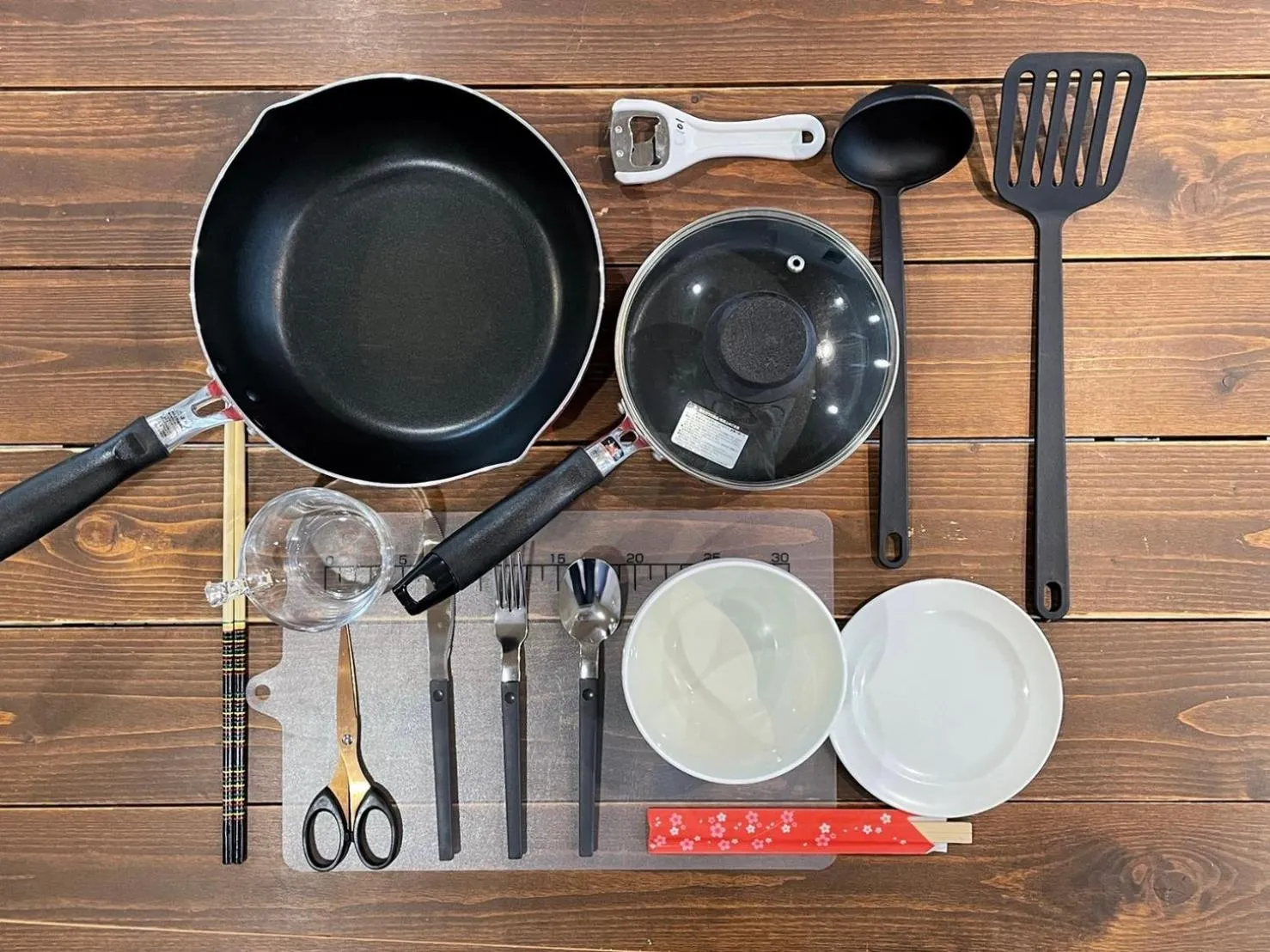 Kitchen or kitchenette in Guest House Laule'a Tennoji