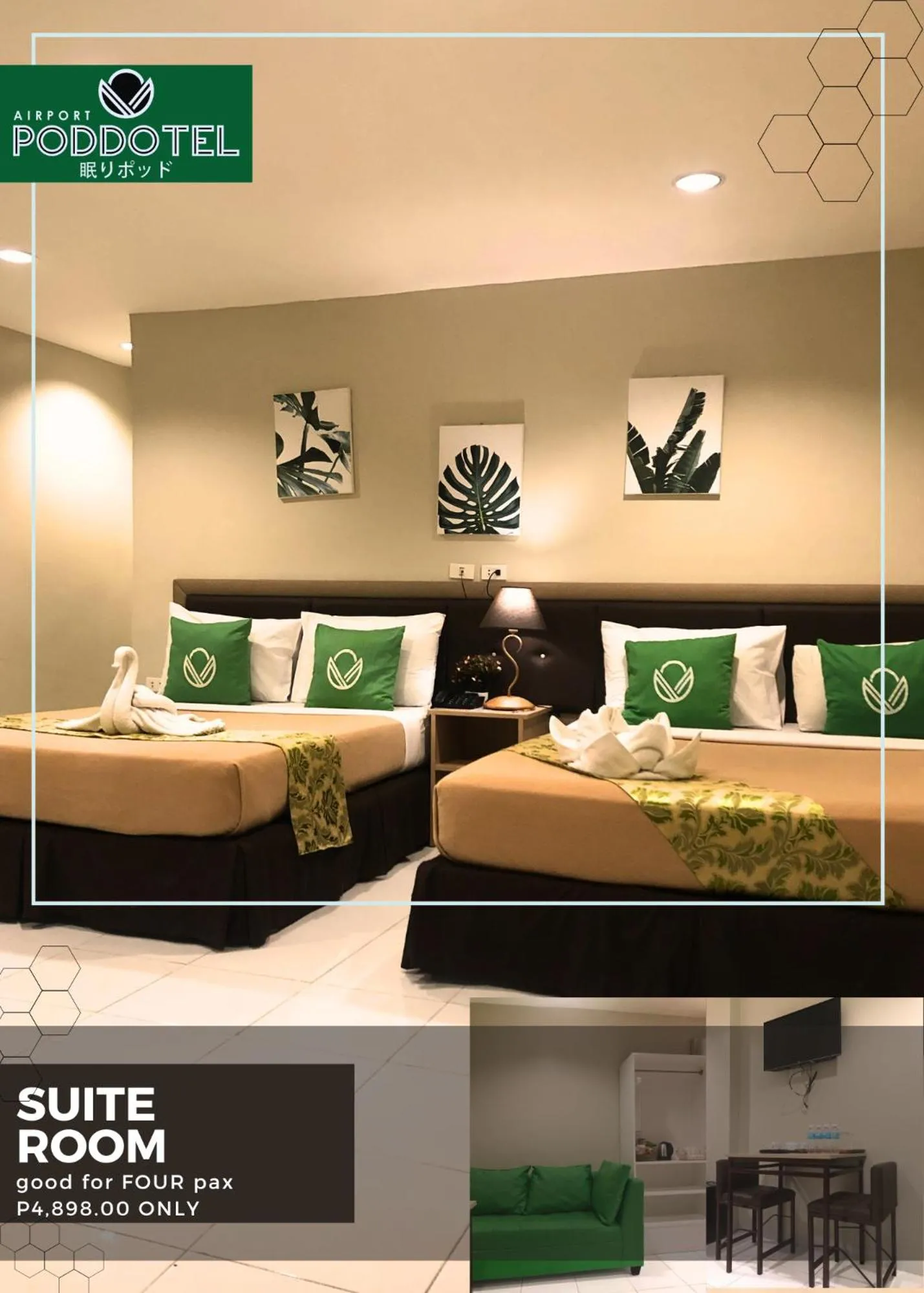 Bed in Airport Poddotel Inc.