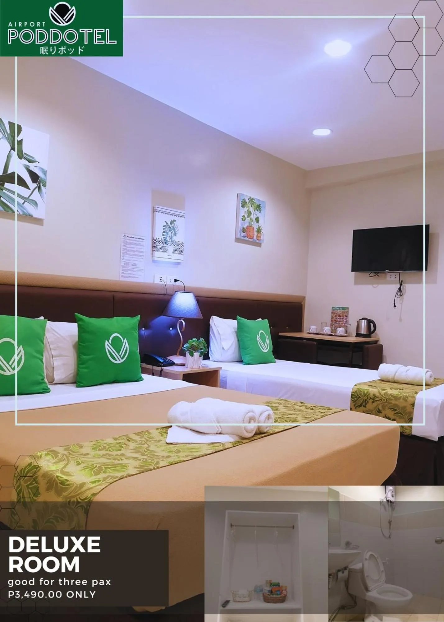 Bed in Airport Poddotel Inc.