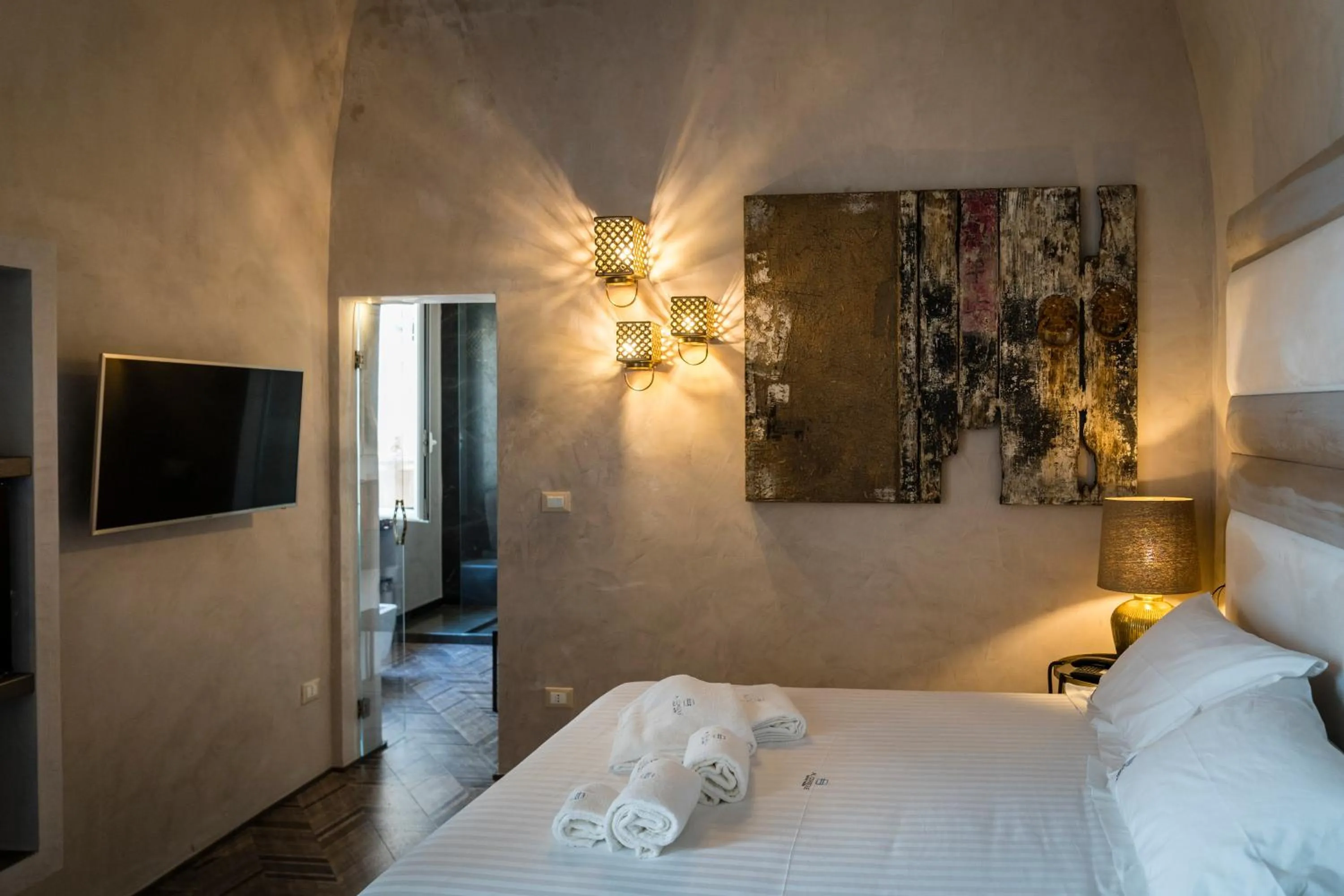 Photo of the whole room, Bed in AL CONSOLE LUXURY SUITE