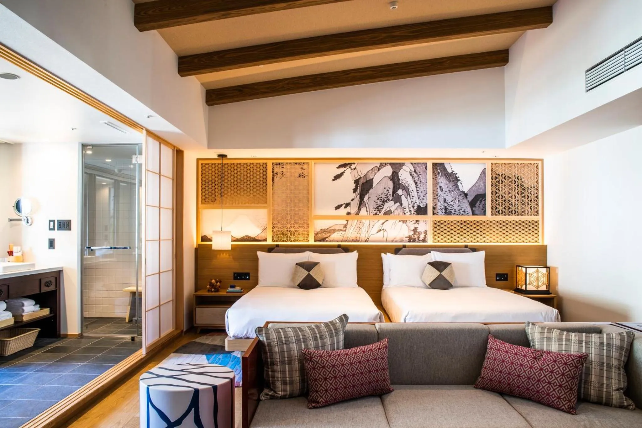 Photo of the whole room, Bed in Hotel Indigo Hakone Gora by IHG