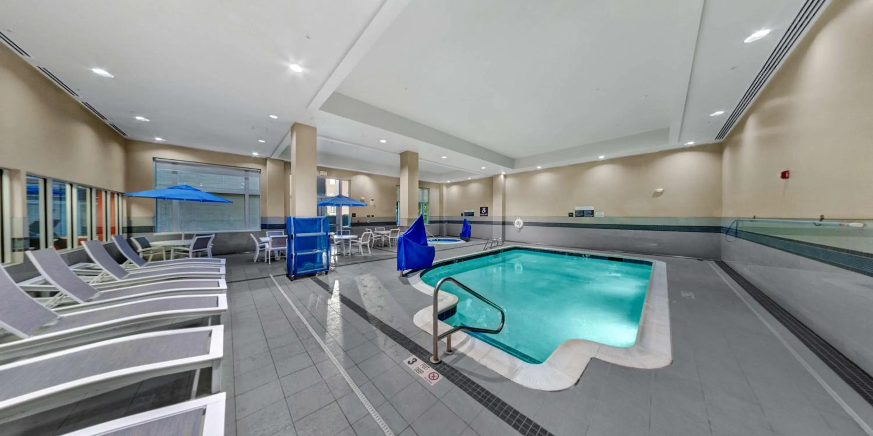 Pool view in Hilton Garden Inn Ithaca