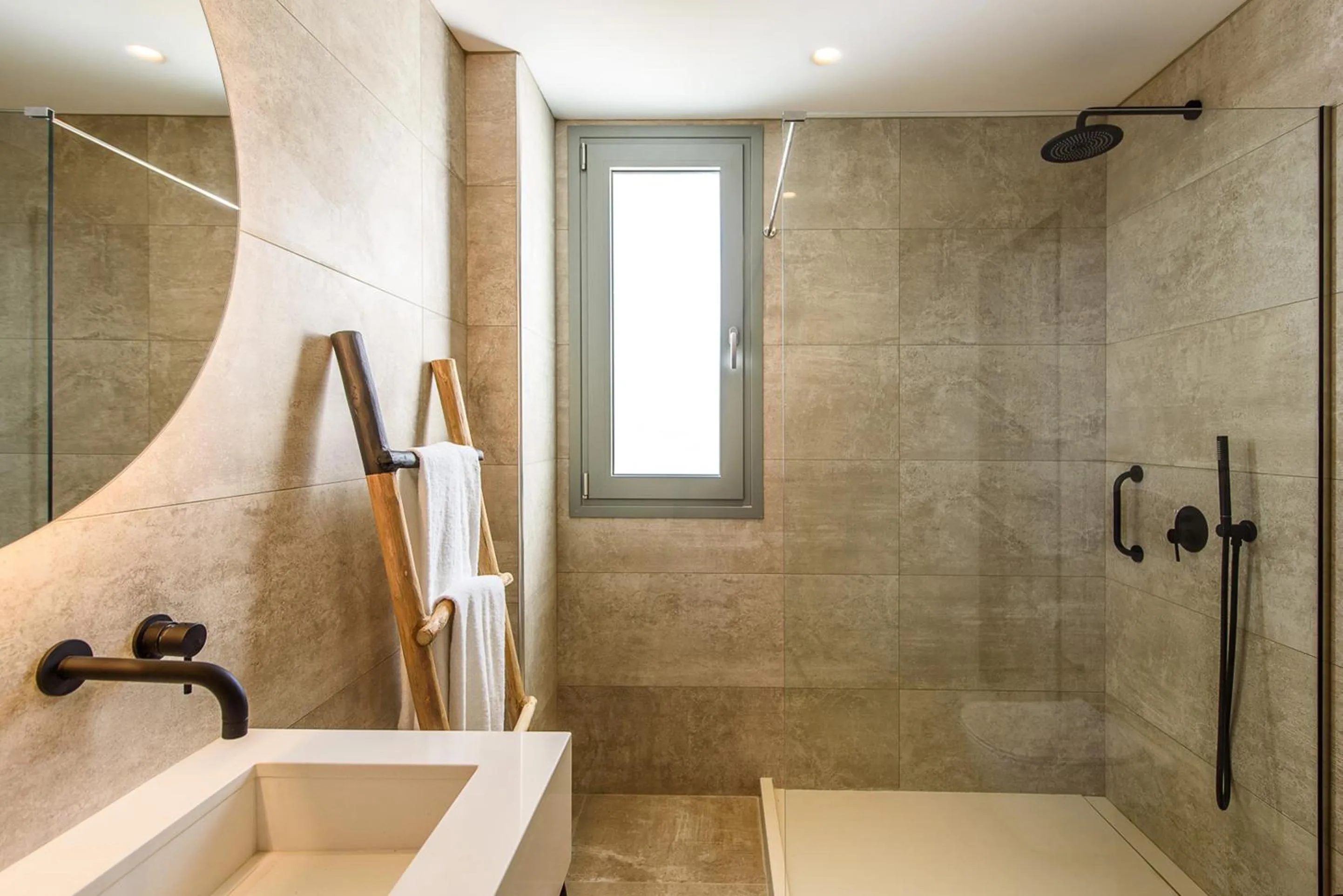 Bathroom in Caldera Theros Villas