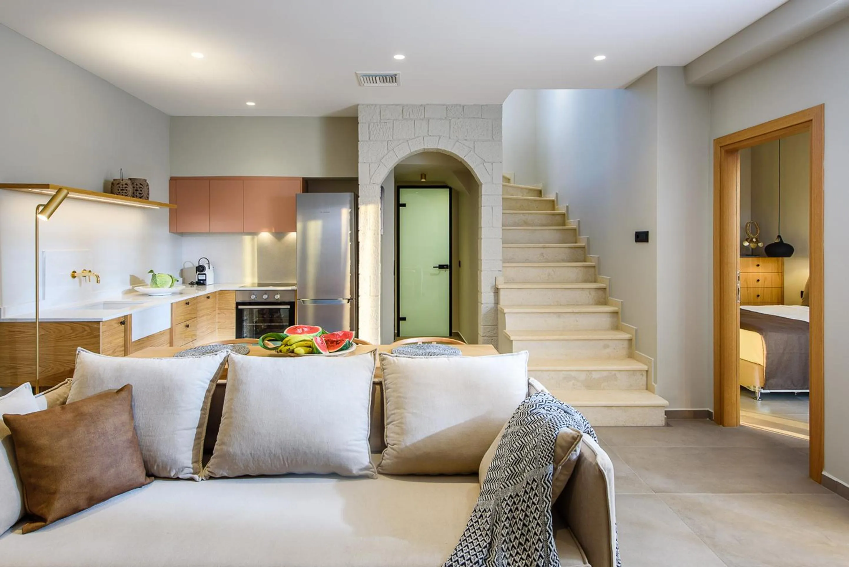 Living room in Caldera Theros Villas