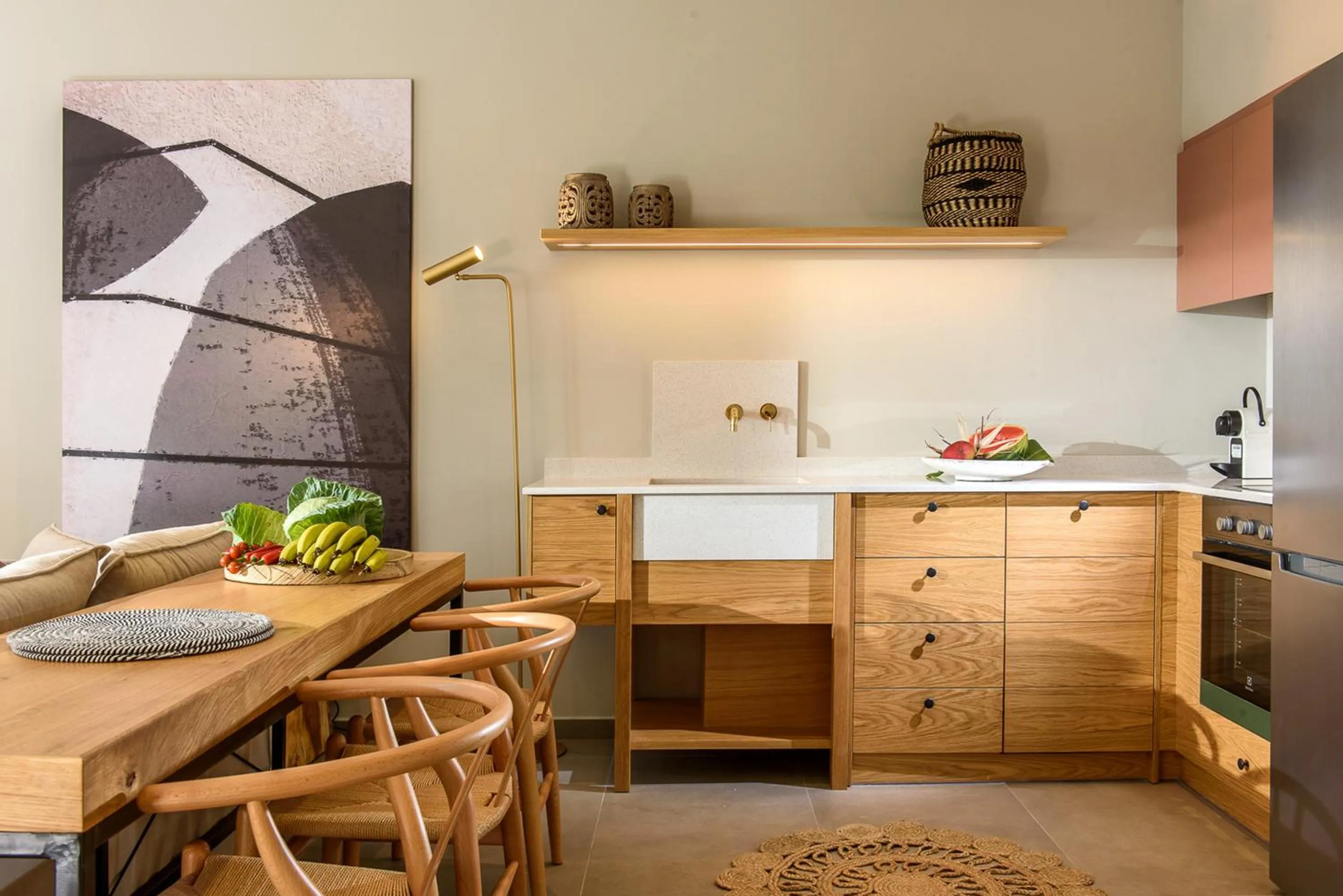 Kitchen or kitchenette in Caldera Theros Villas
