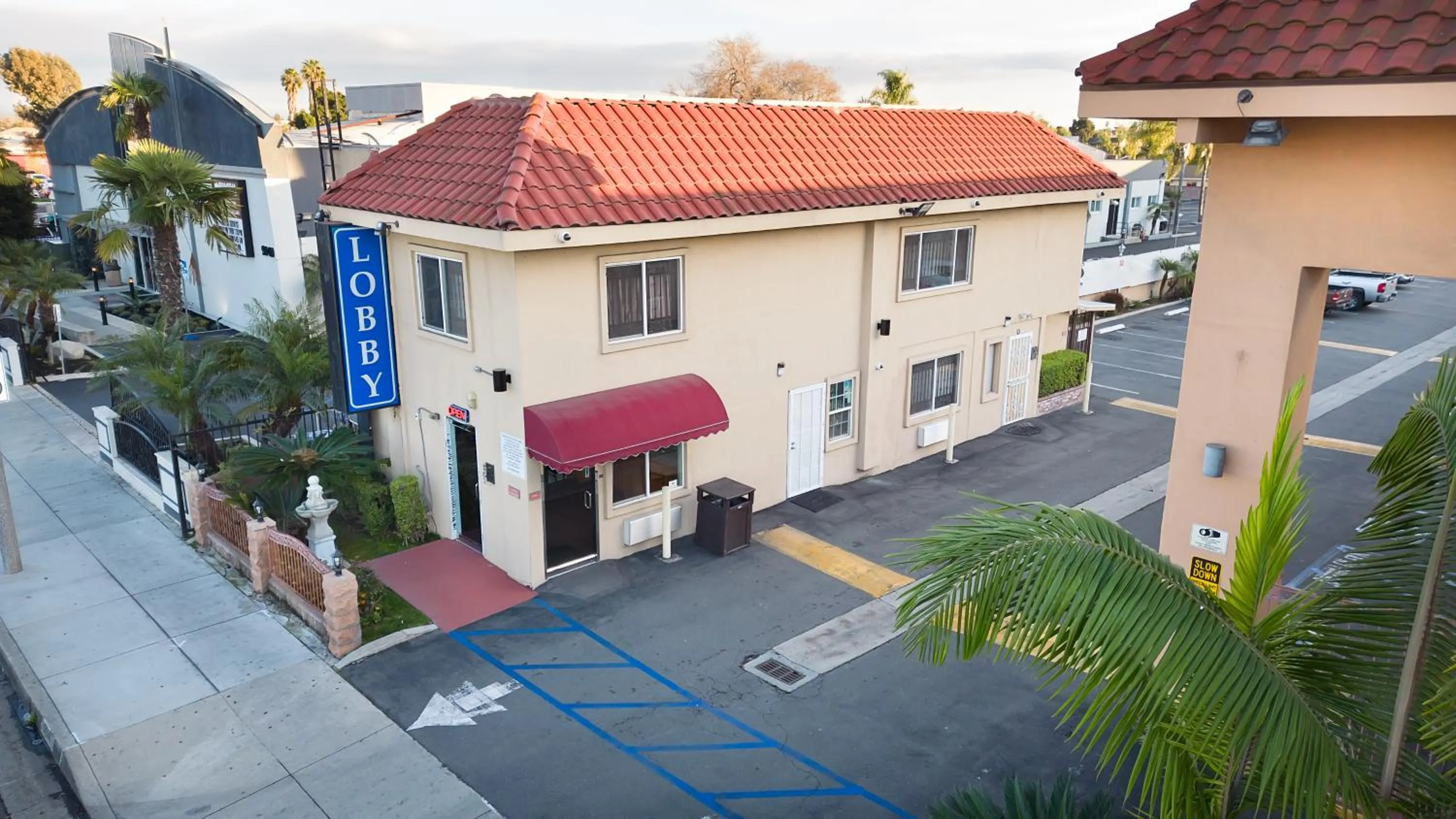Property building in Rodeway Inn & Suites Bellflower