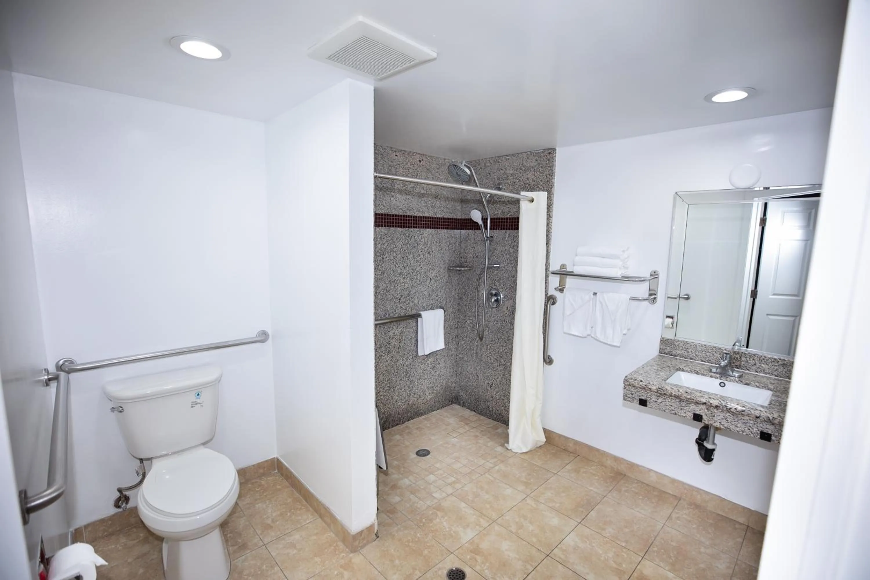 Bathroom in Rodeway Inn & Suites Bellflower