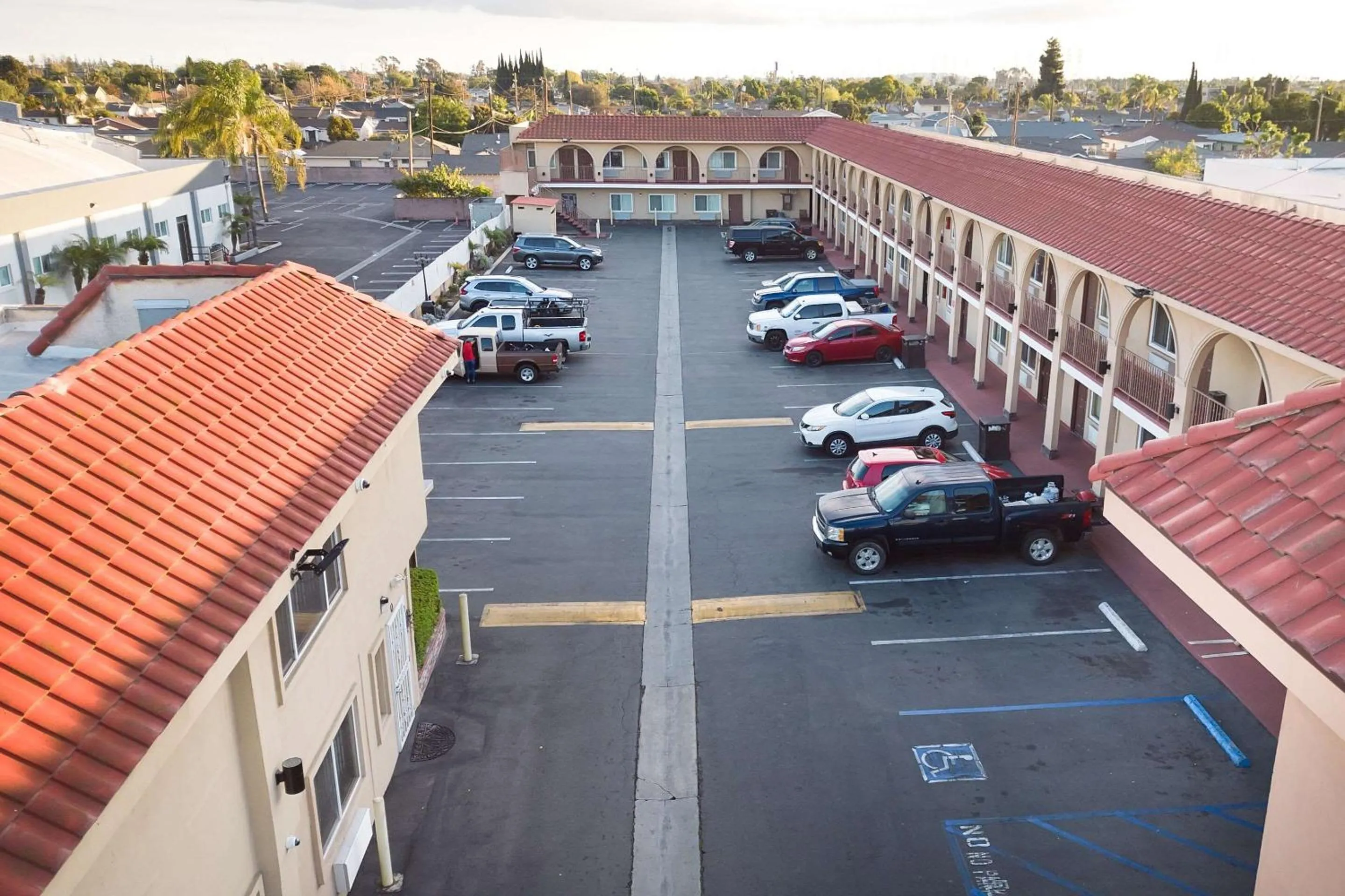 Property building in Rodeway Inn & Suites Bellflower