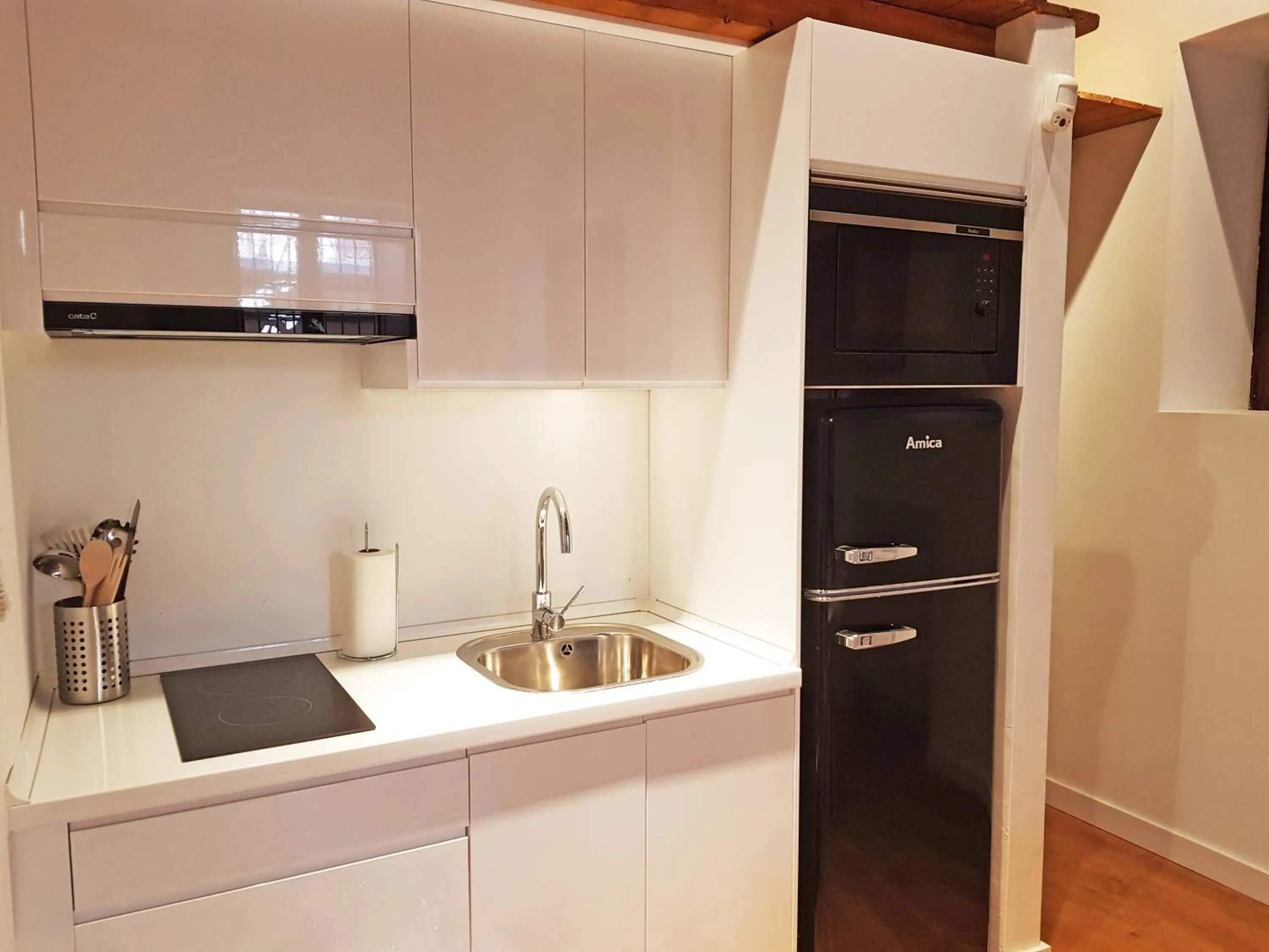 Kitchen or kitchenette in Apartamentos Granada Deluxe 3000