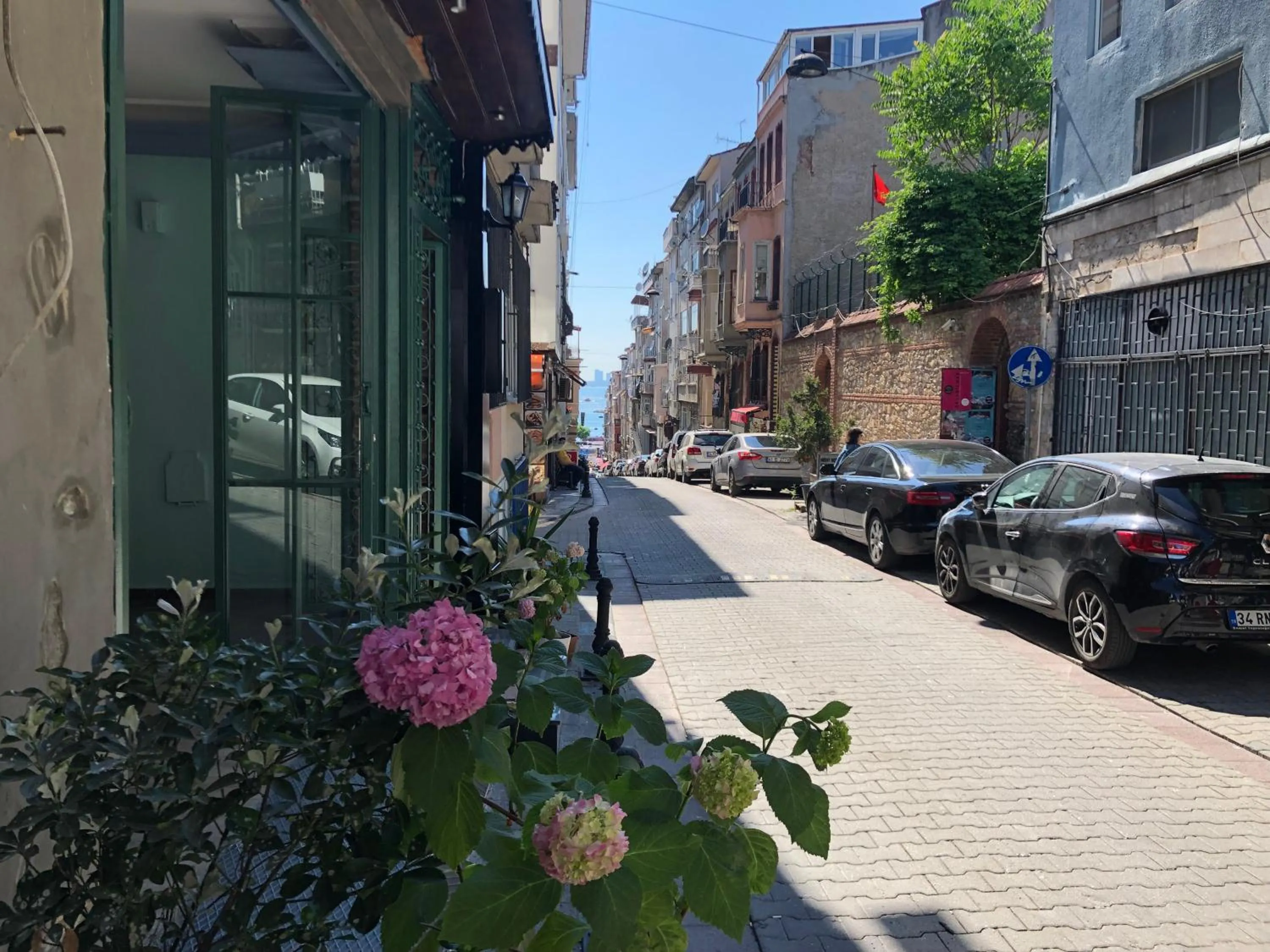 Street view in YOLO Hostel