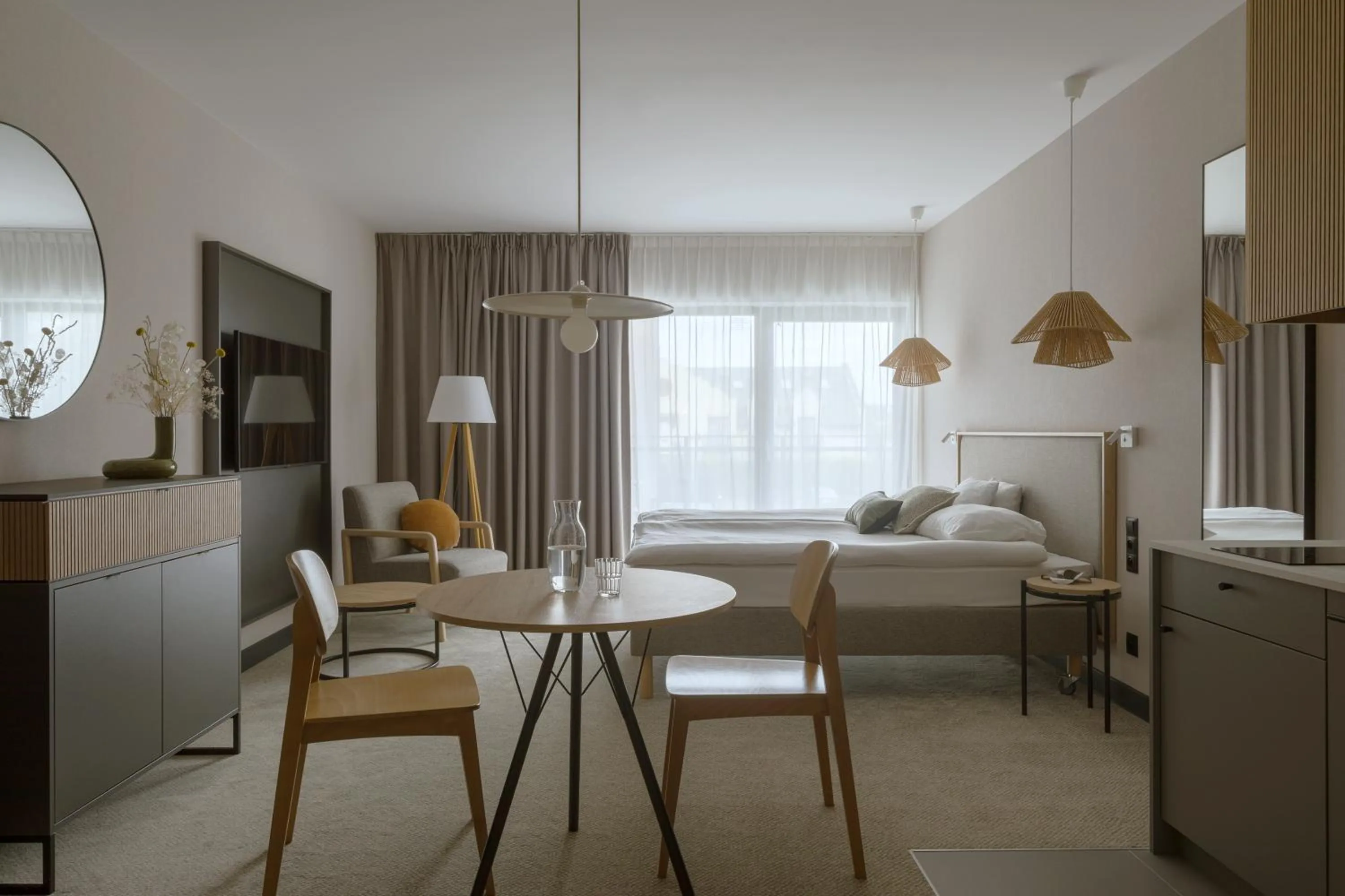 Dining area, Bed in Hotel Saltic Resort & Spa Grzybowo