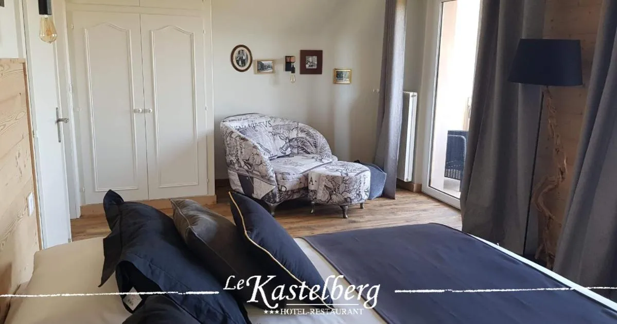 Photo of the whole room, Bed in Hôtel Restaurant Le Kastelberg, The Originals Boutique