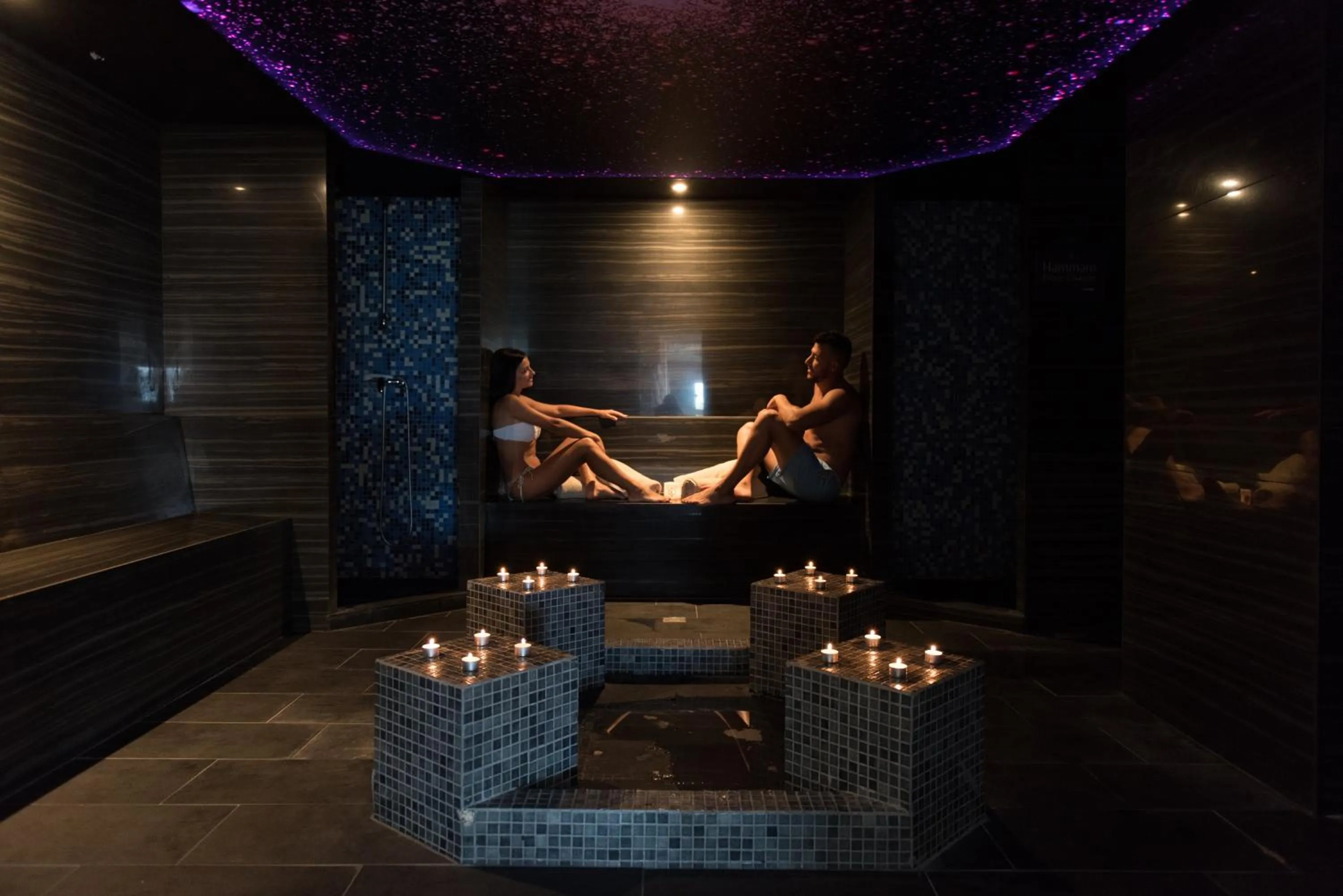 Sauna in Grand Hôtel Les Flamants Roses Thalasso & Spa