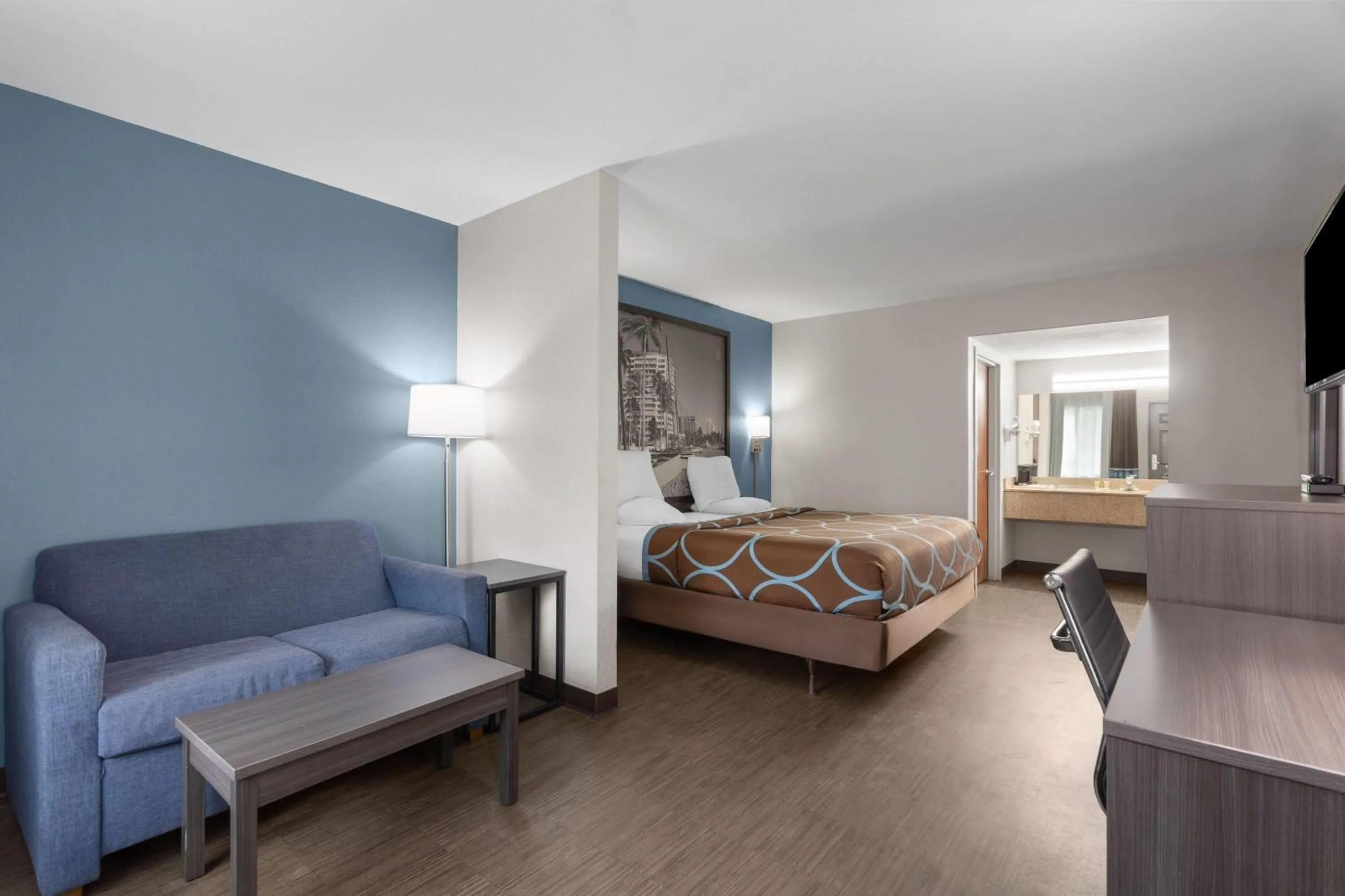 Photo of the whole room, Bed in Super 8 Motel by Wyndham near Fort Lauderdale Arpt