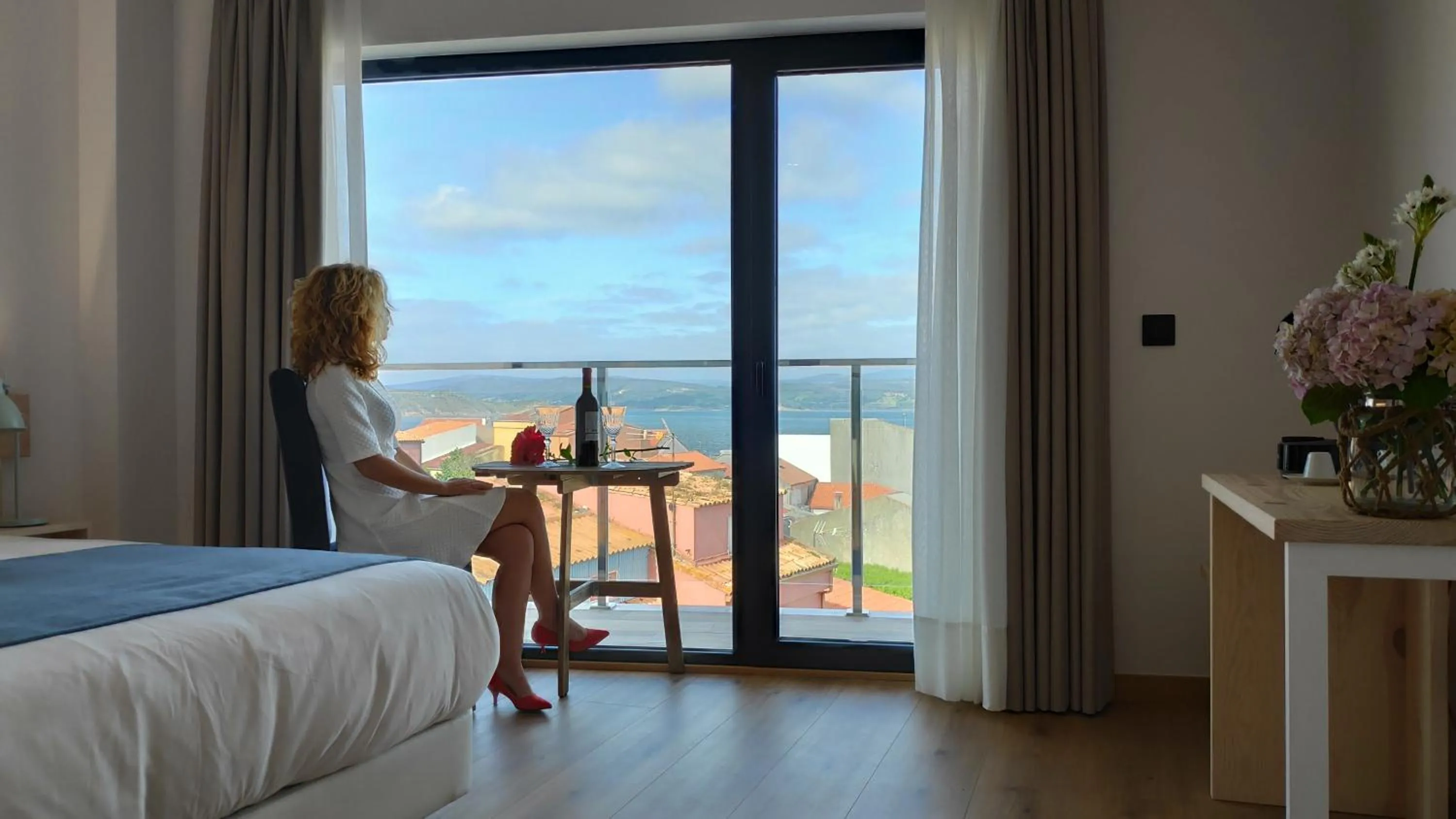 Sea view, Bed in Hotel Costa da Morte