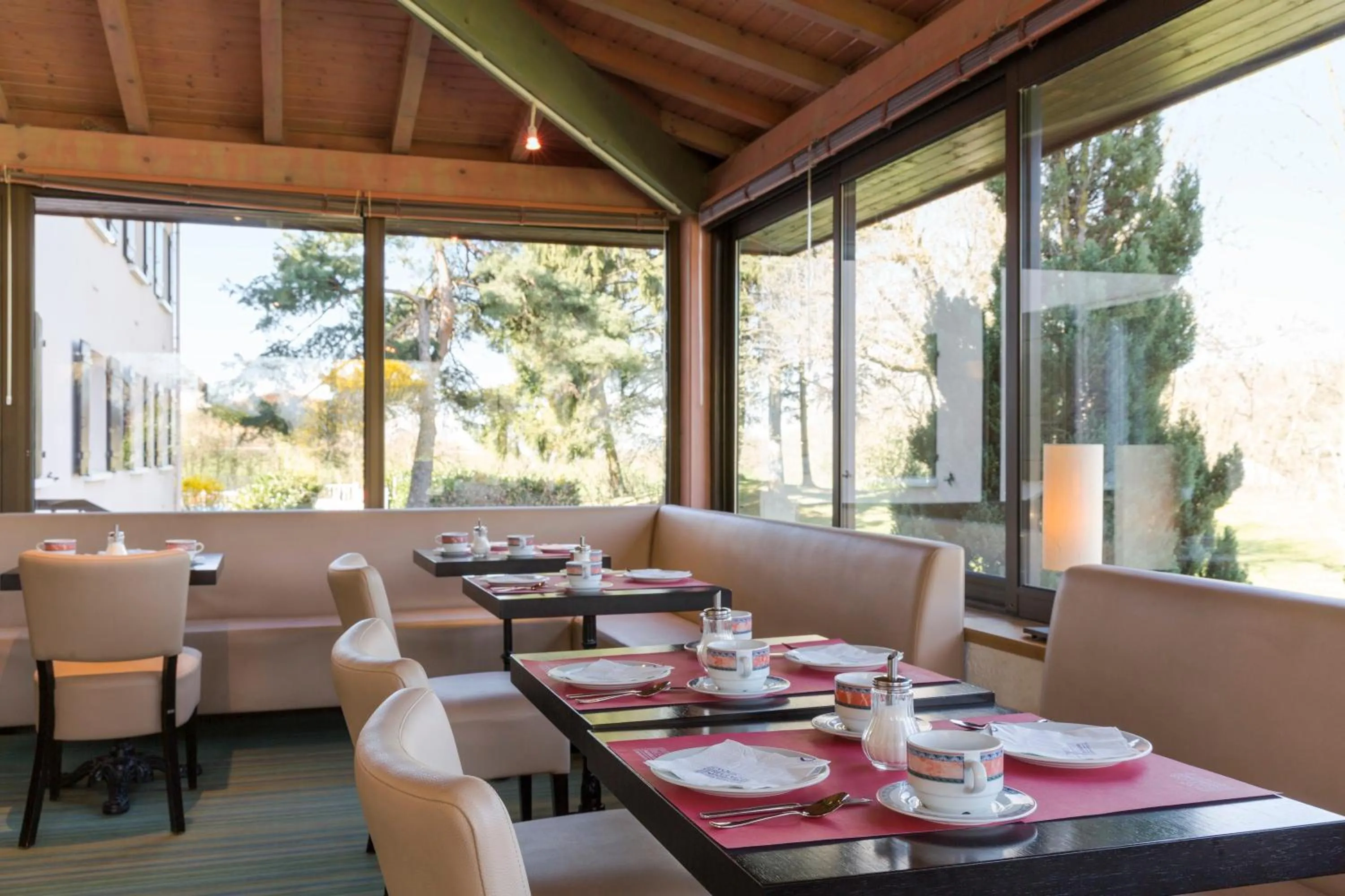 Garden view in The Originals City, Hôtel Rey du Mont Sion, Saint-Julien-en-Genevois Sud