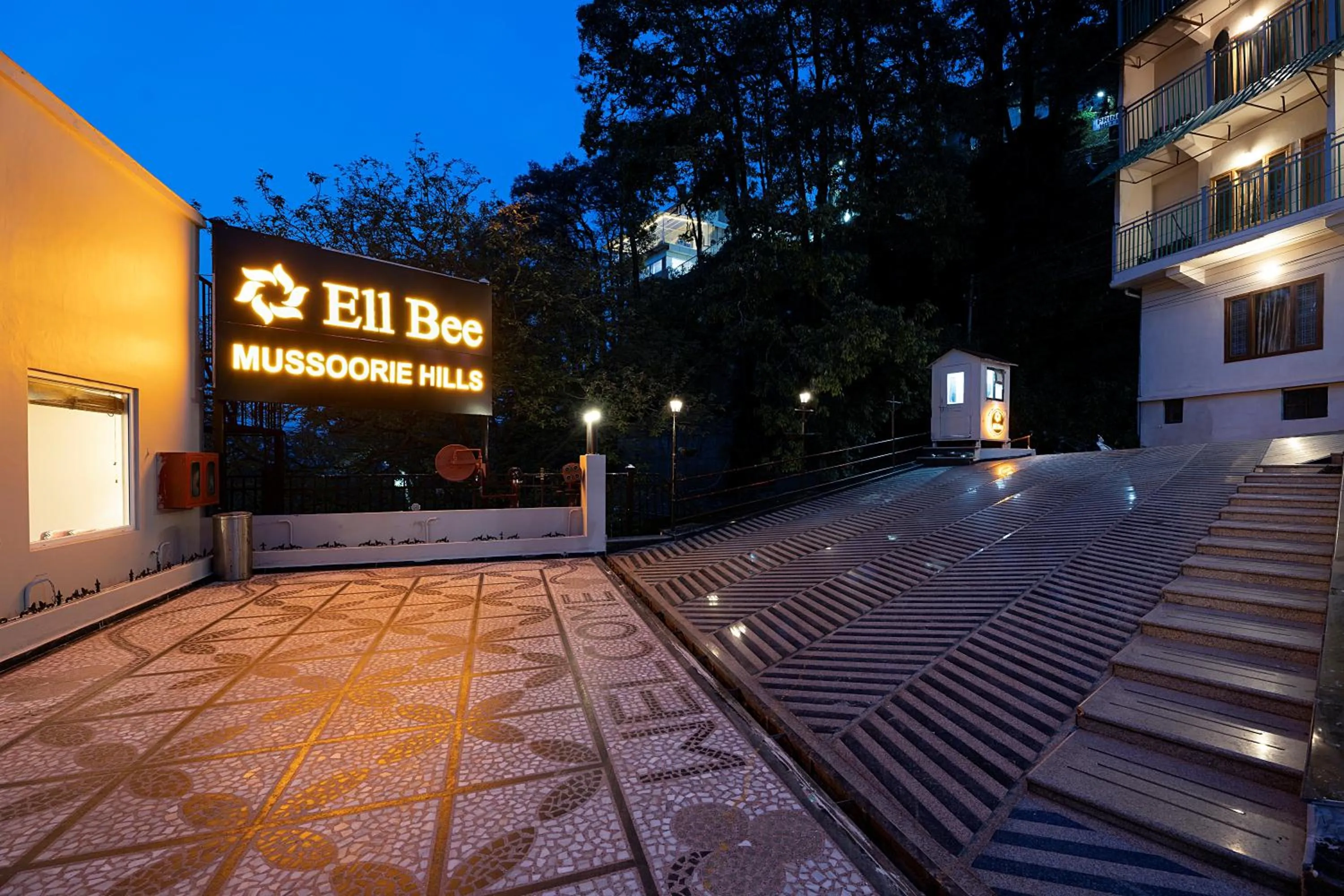 Facade/entrance in EllBee Mussoorie Hills