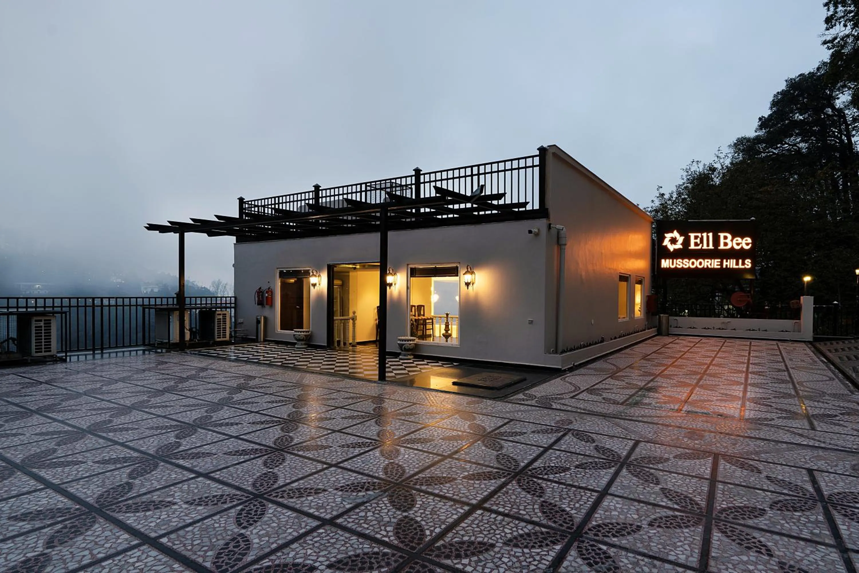 Facade/entrance in EllBee Mussoorie Hills