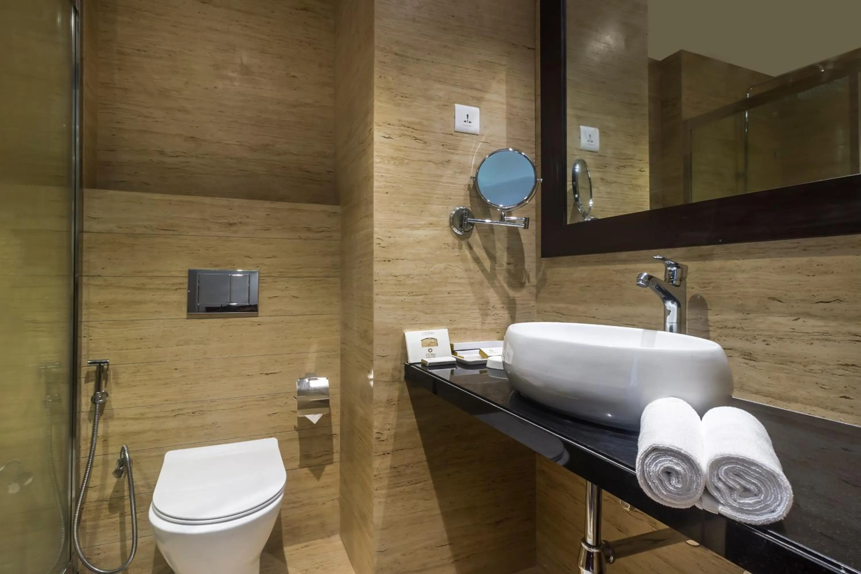 Bathroom in EllBee Mussoorie Hills