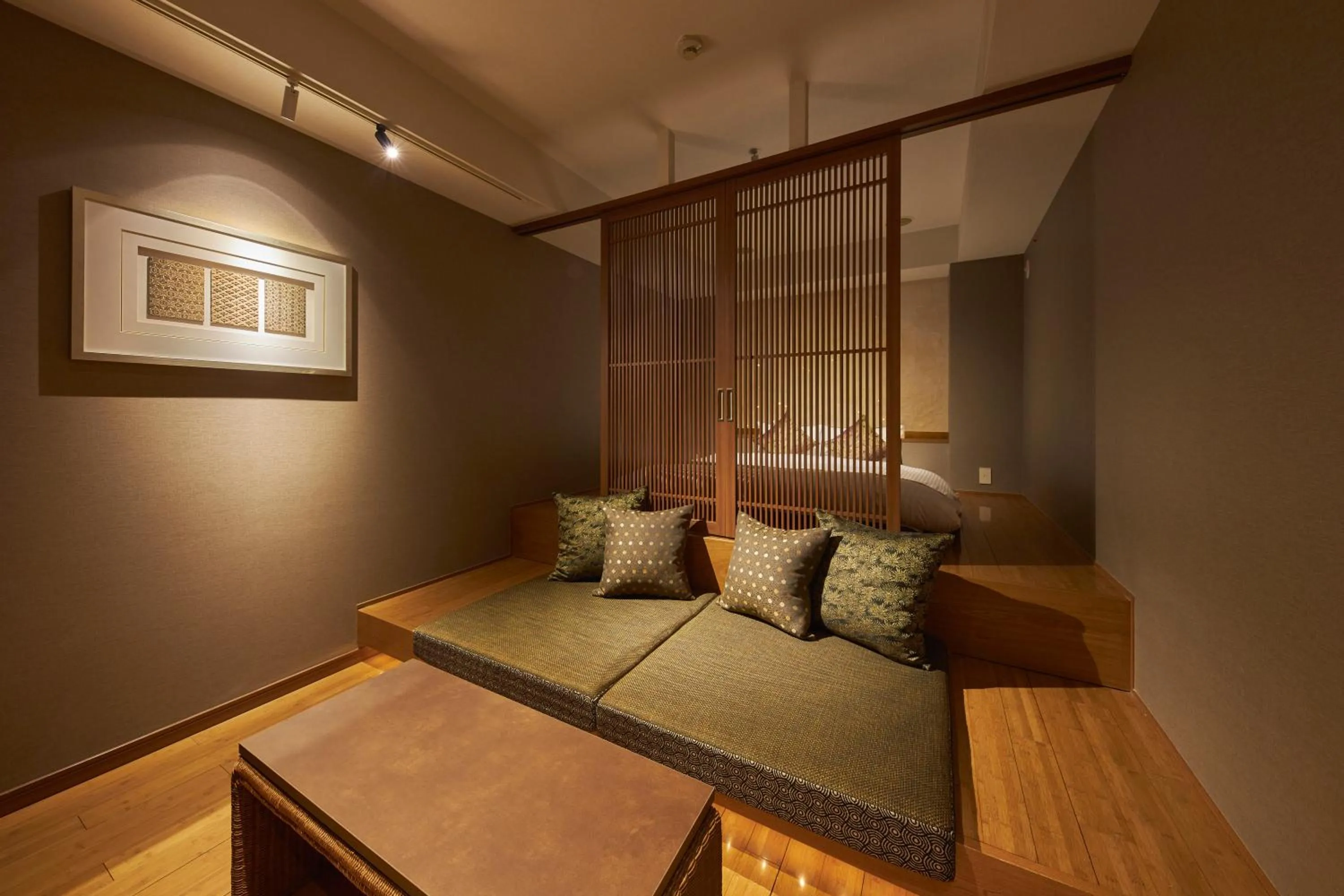 Bed in SAKE Kura Hotel 川崎宿