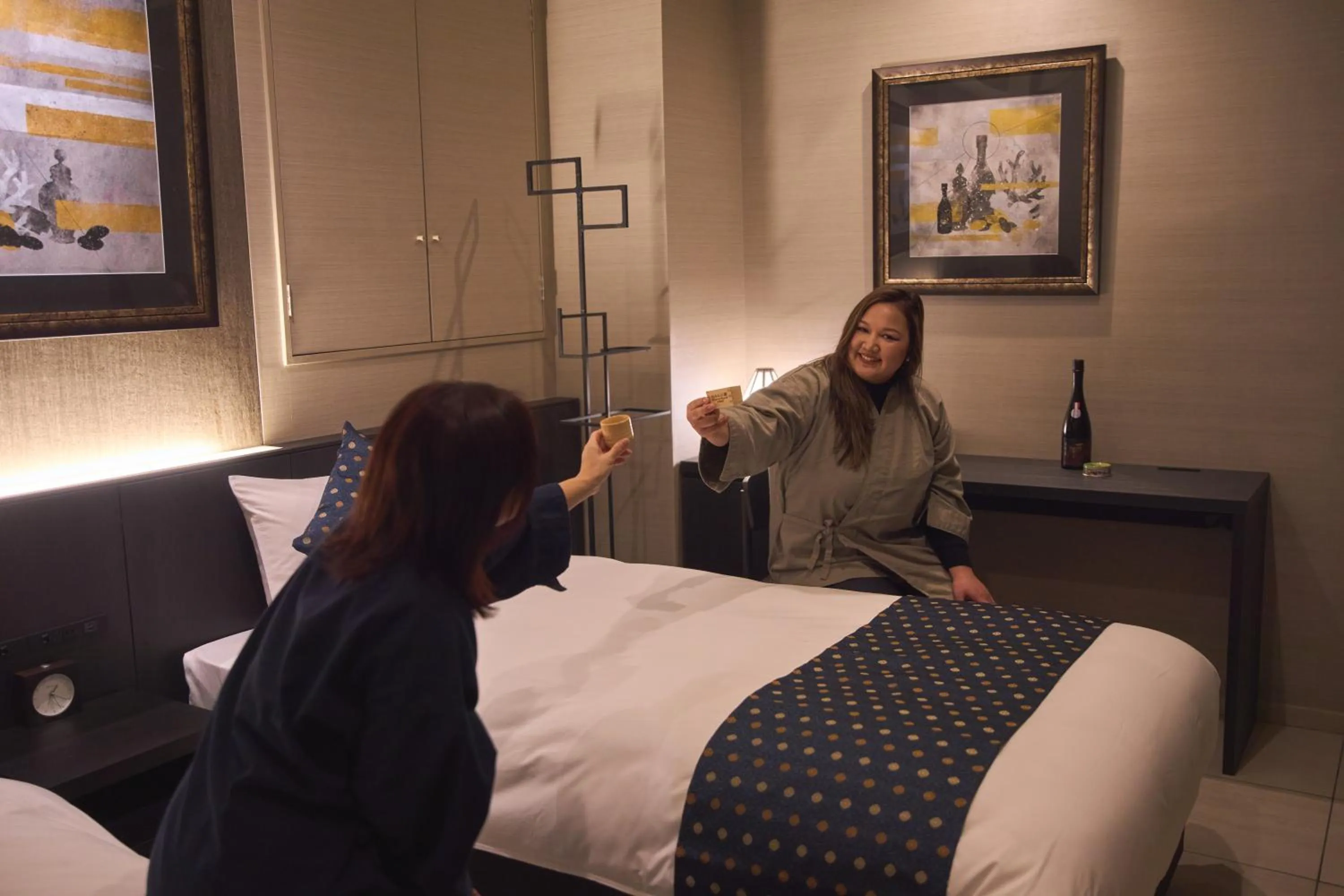 Bed in SAKE Kura Hotel 川崎宿