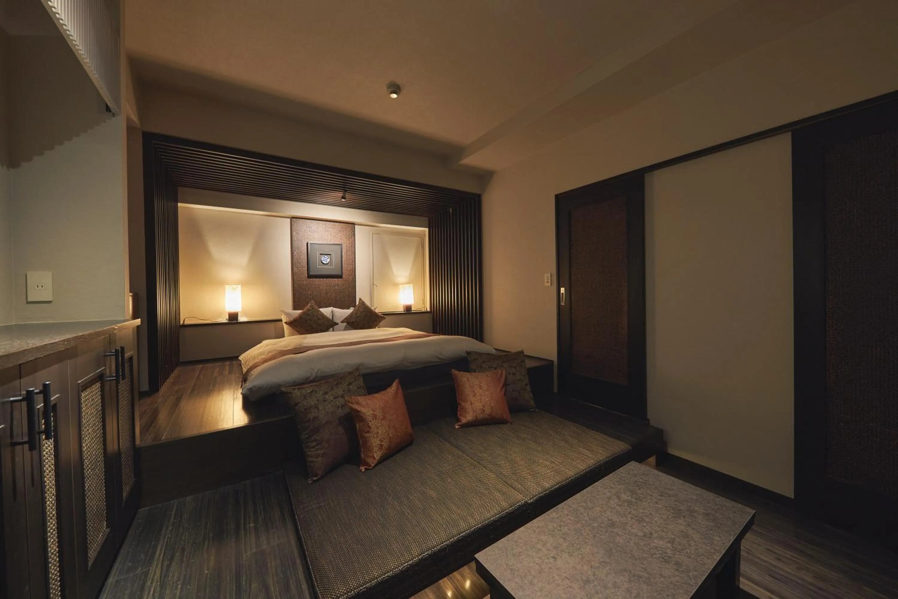 Bed in SAKE Kura Hotel 川崎宿