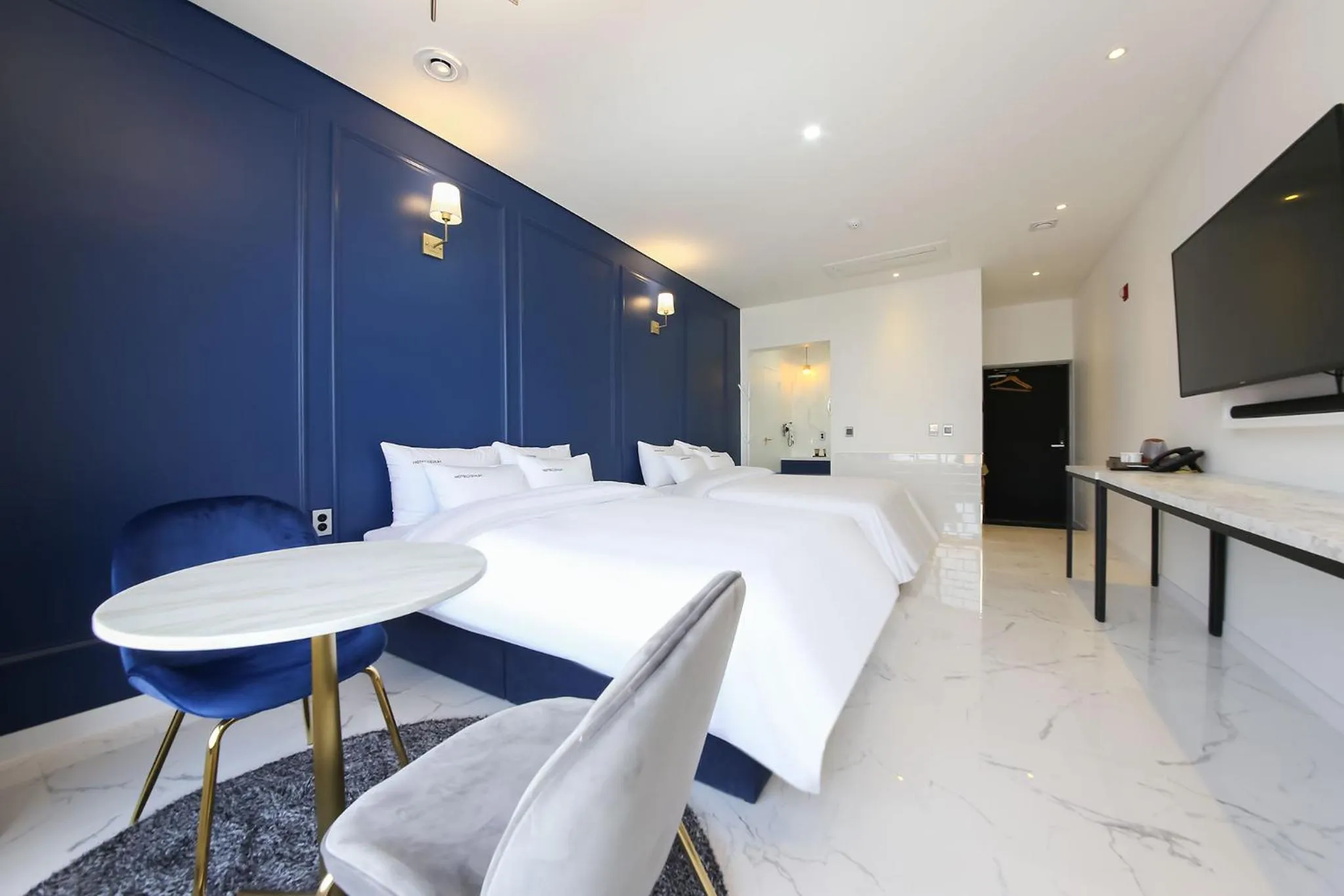 Bed in Hotel Raum Suncheon