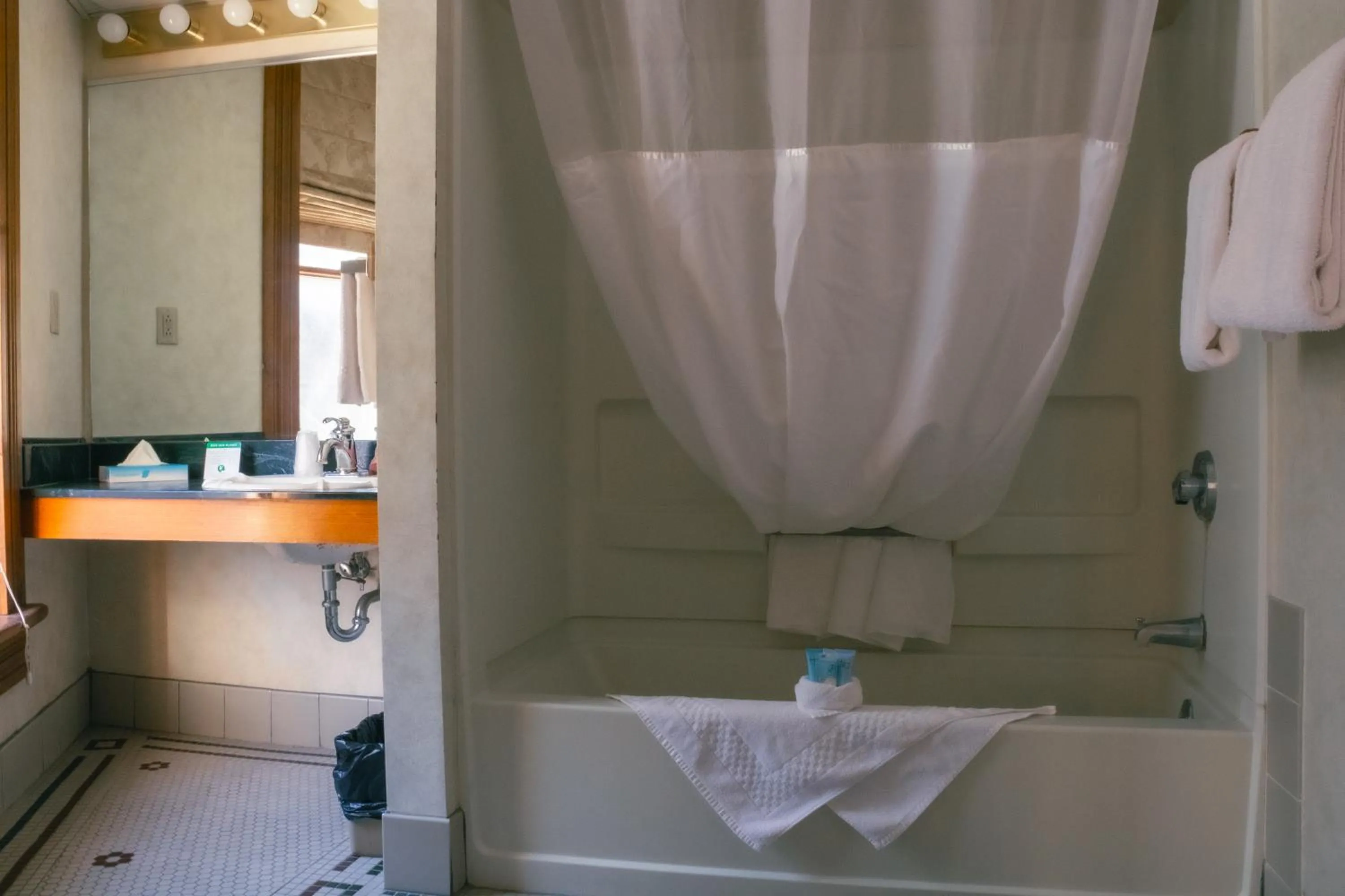 Shower in Historic Bullock Hotel