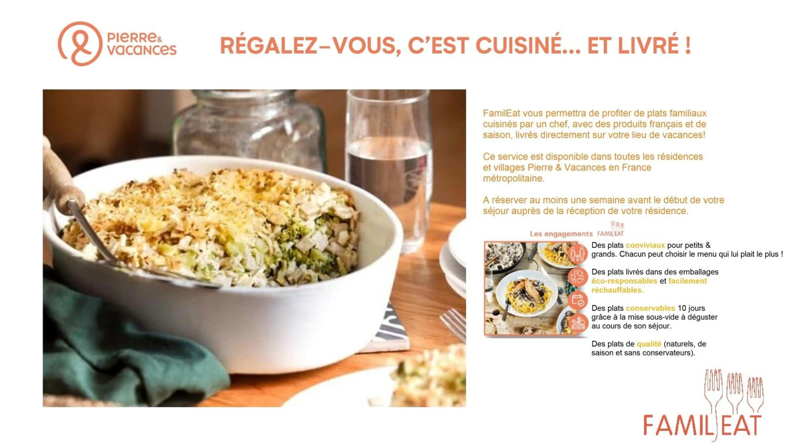 Food and drinks in Résidence Pierre & Vacances Le Domaine de Gascogne