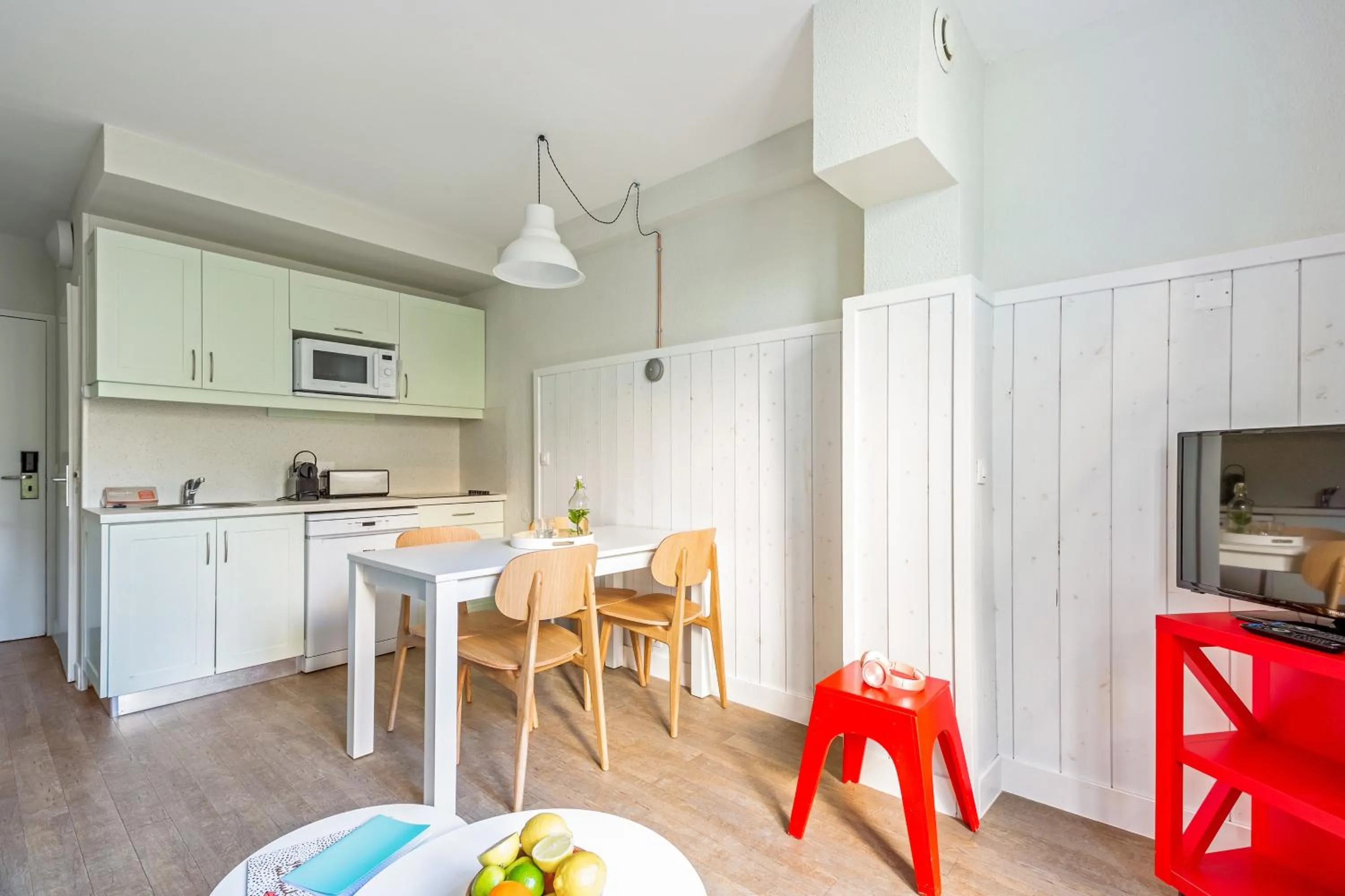 Kitchen or kitchenette in Résidence Pierre & Vacances Le Palais des Gouverneurs