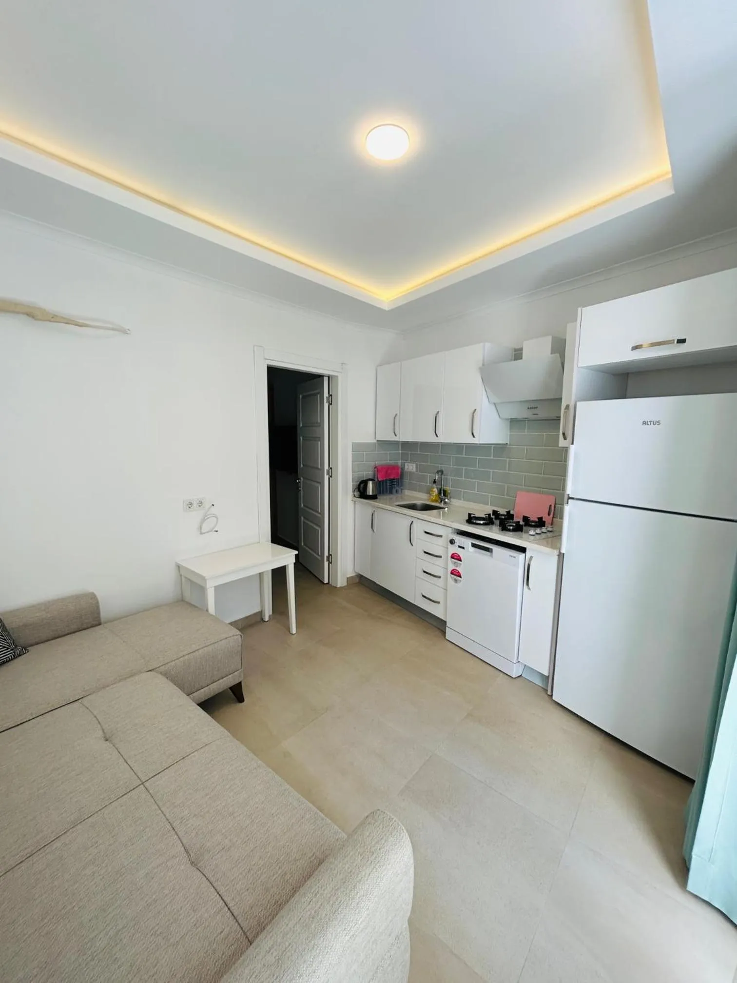 Kitchen or kitchenette in dekatria rooms&aparts