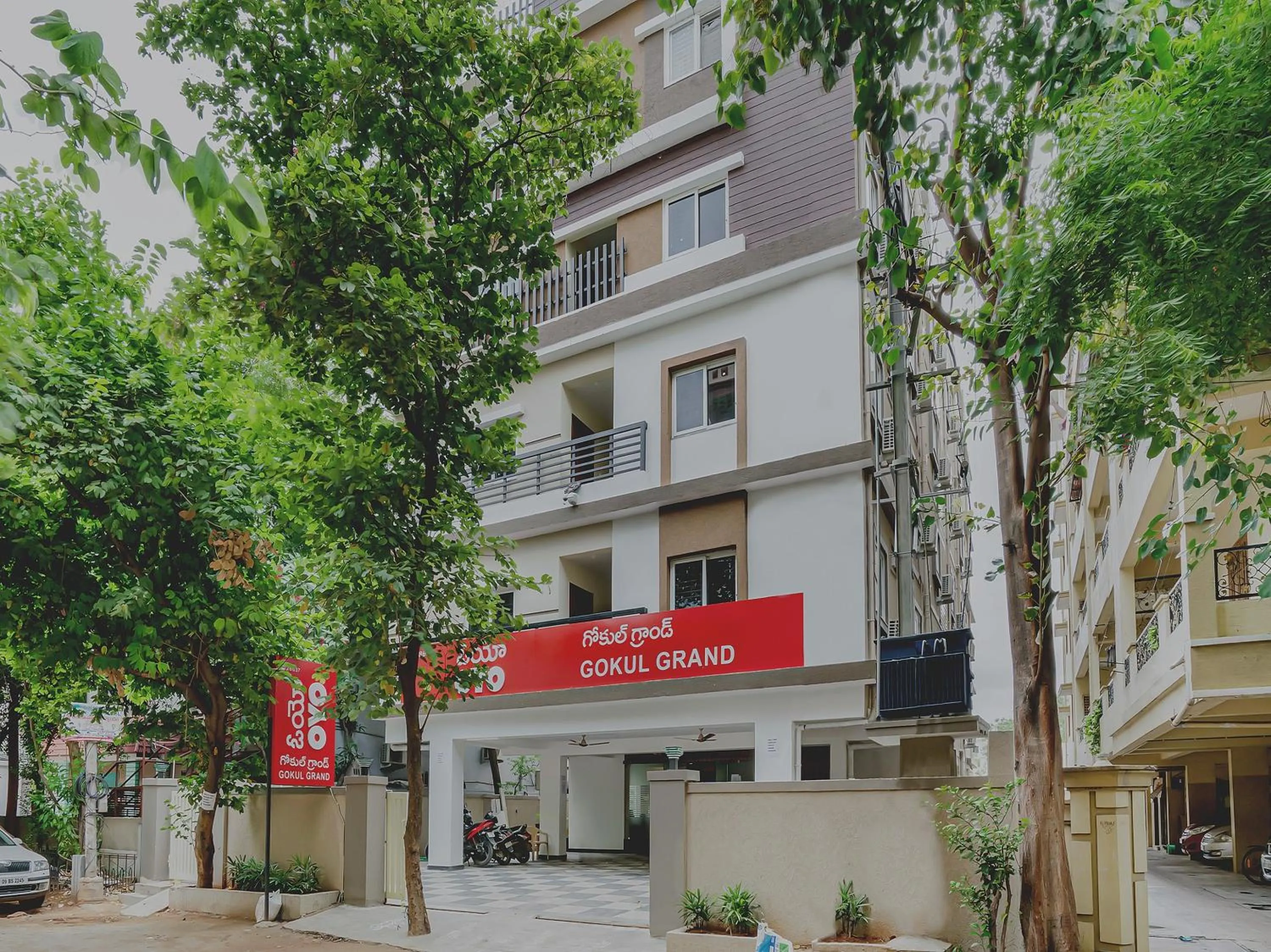 Facade/entrance in Super Hotel O Gokul Grand Near SR Nagar Police Station