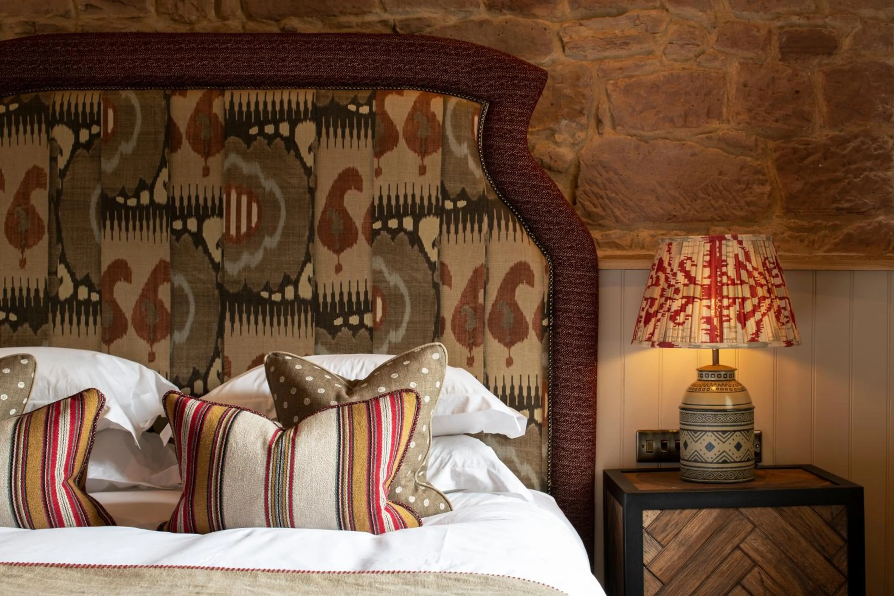 Bed in Beadnell Towers Hotel