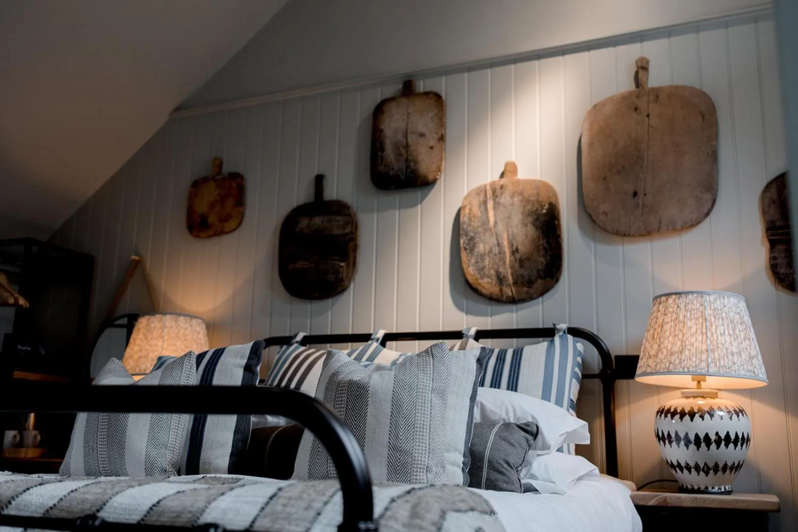 Bed in Beadnell Towers Hotel