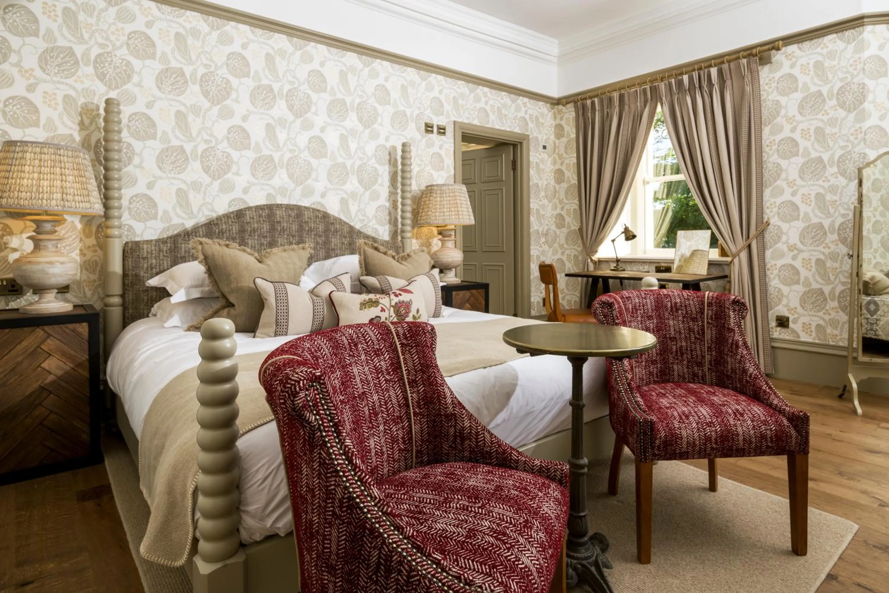 Bed in Beadnell Towers Hotel