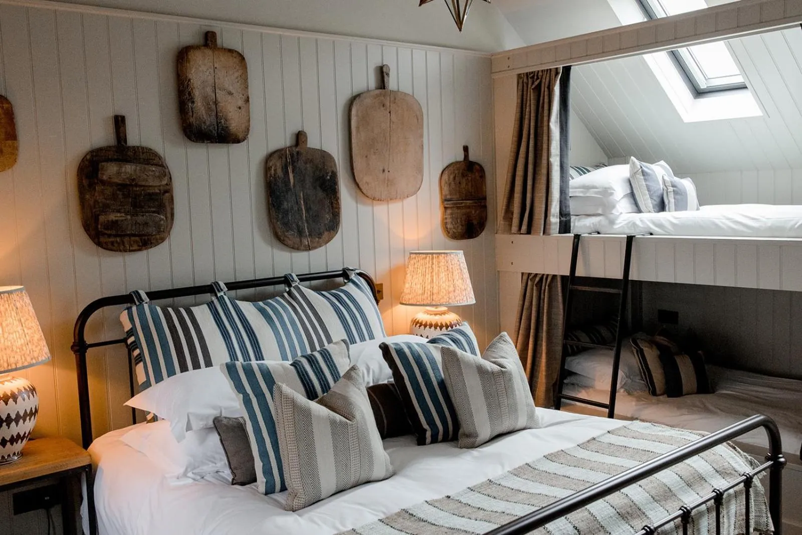 Bed in Beadnell Towers Hotel