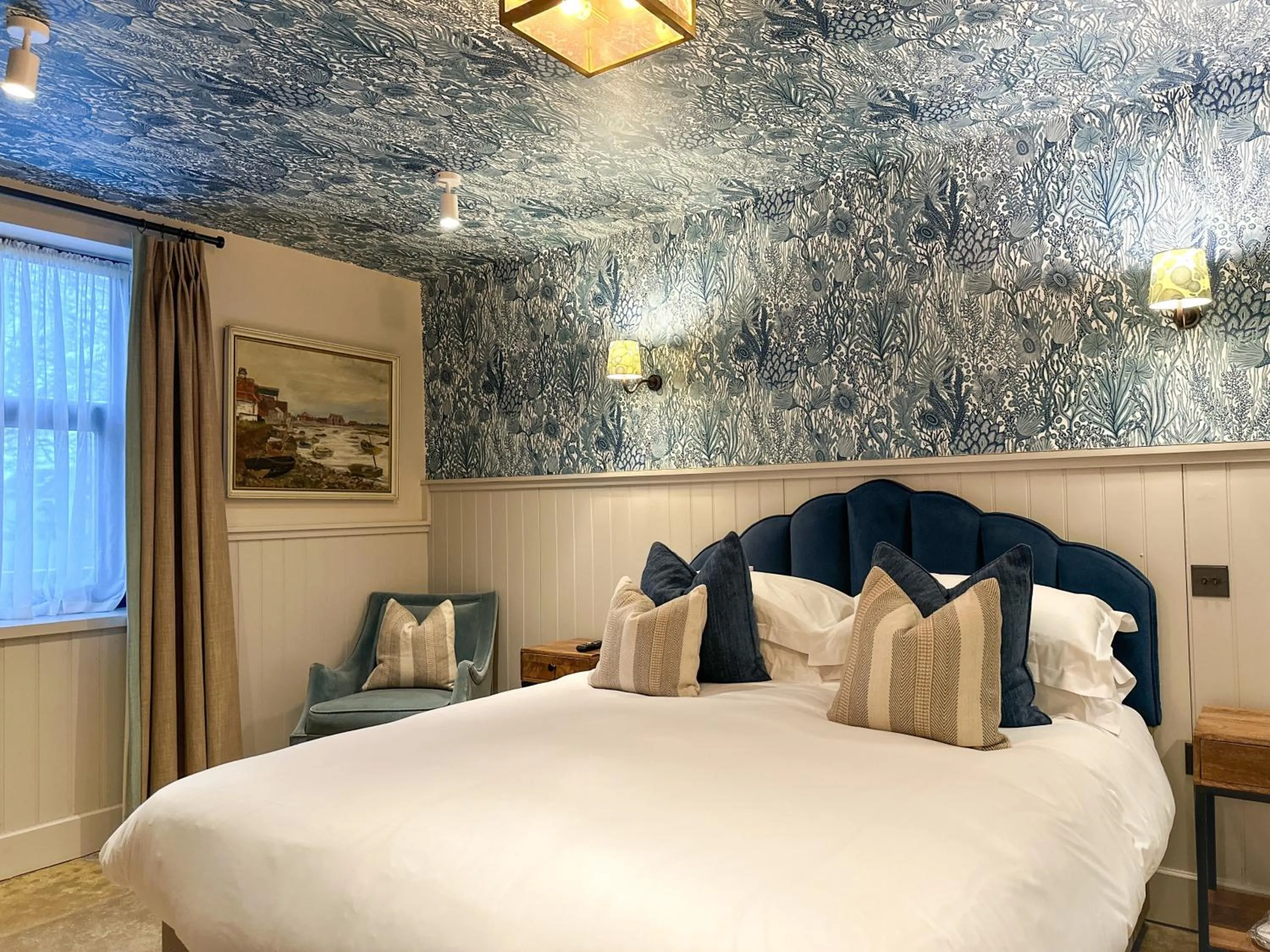 Bedroom, Bed in Beadnell Towers Hotel