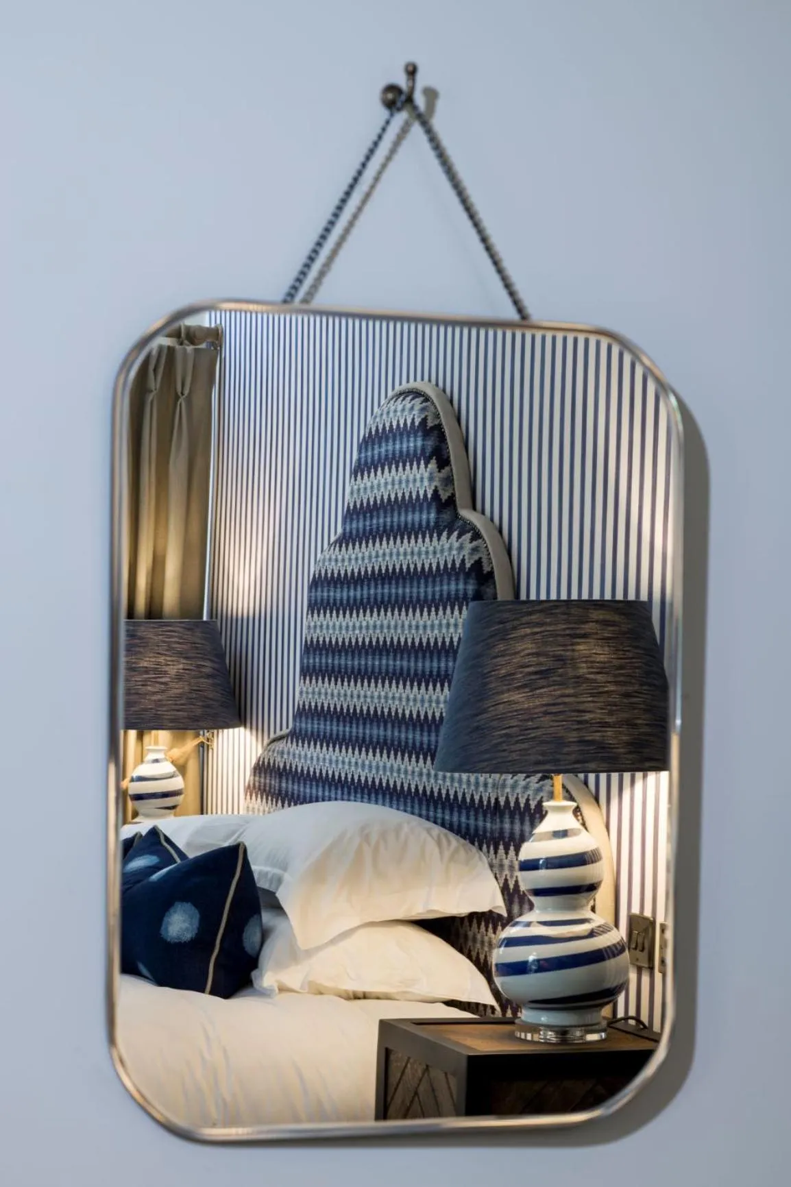 Decorative detail, Bed in Beadnell Towers Hotel