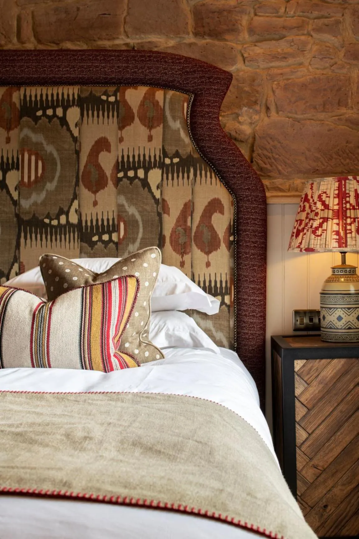 Bed in Beadnell Towers Hotel