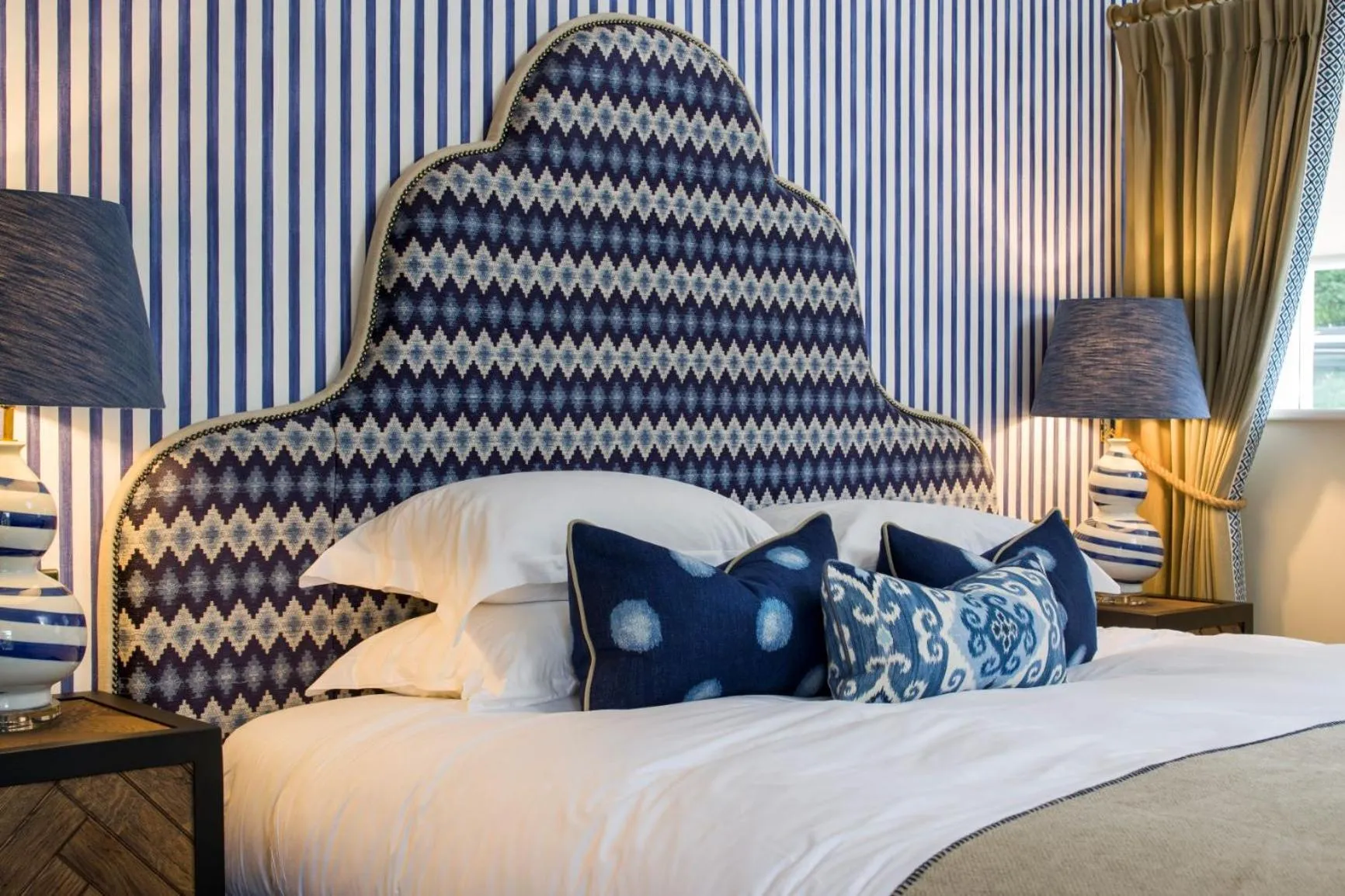 Bed in Beadnell Towers Hotel