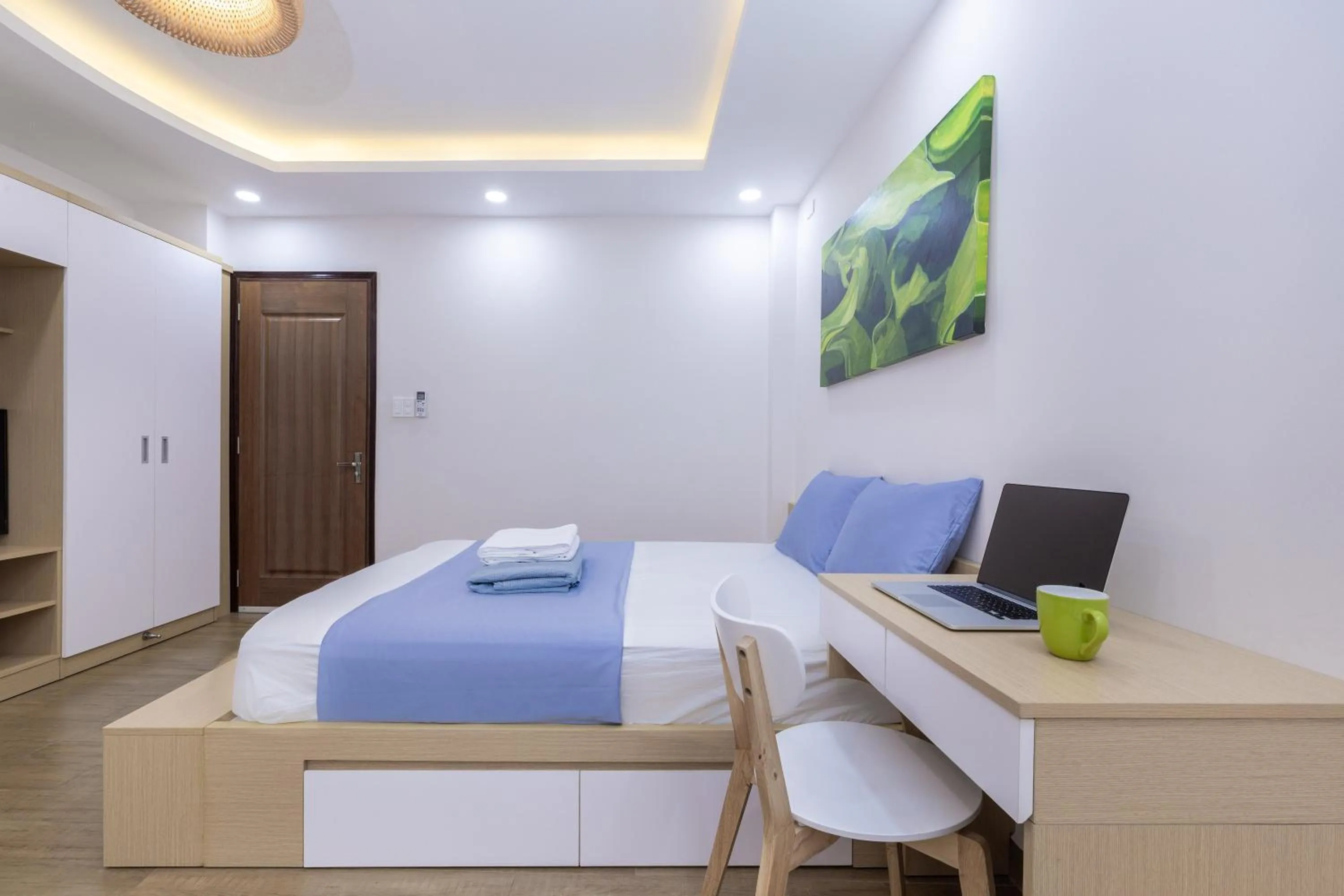 Photo of the whole room, Bed in Cozrum Homes - Yoga Corner