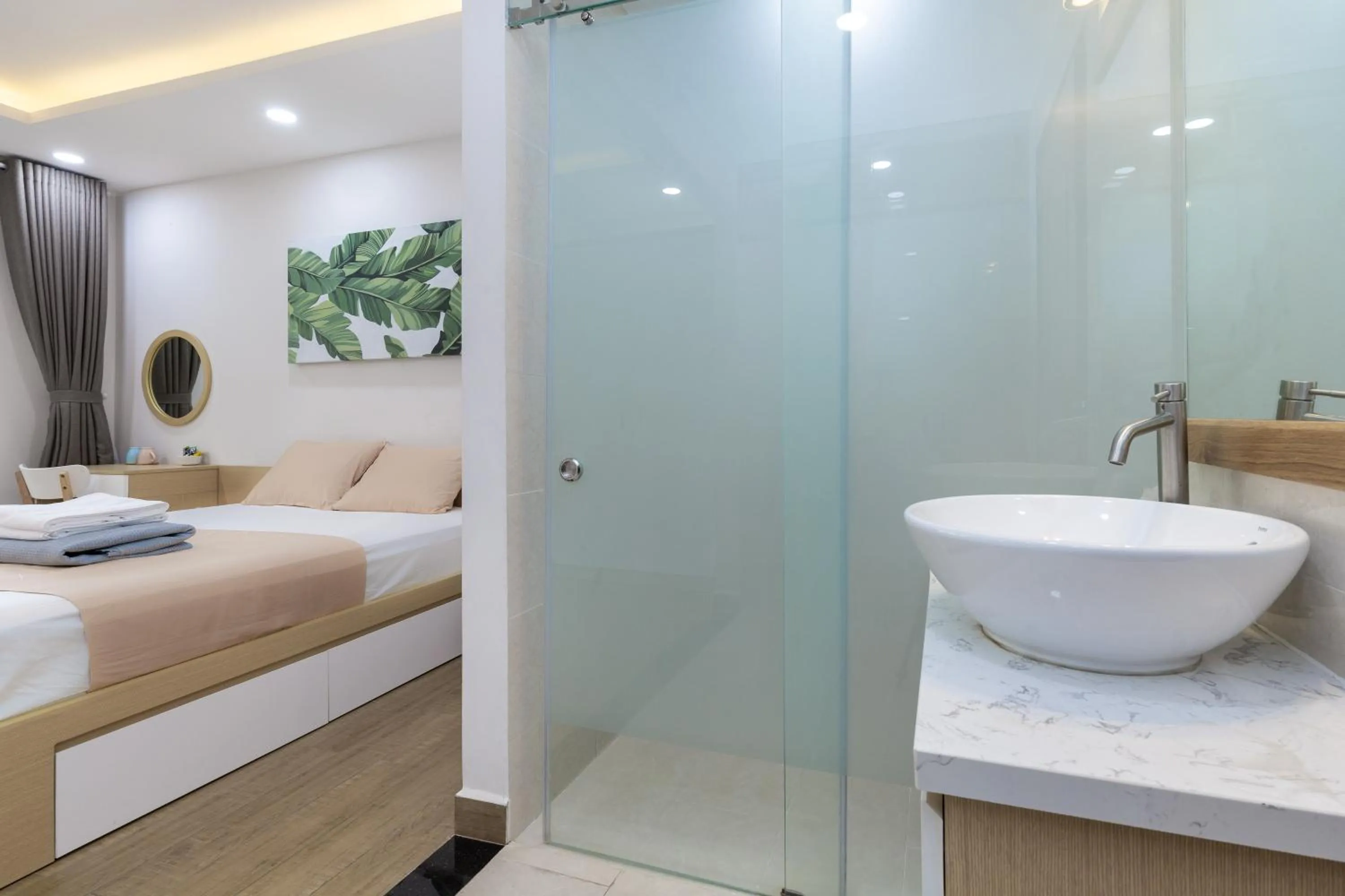 Bathroom, Bed in Cozrum Homes - Yoga Corner