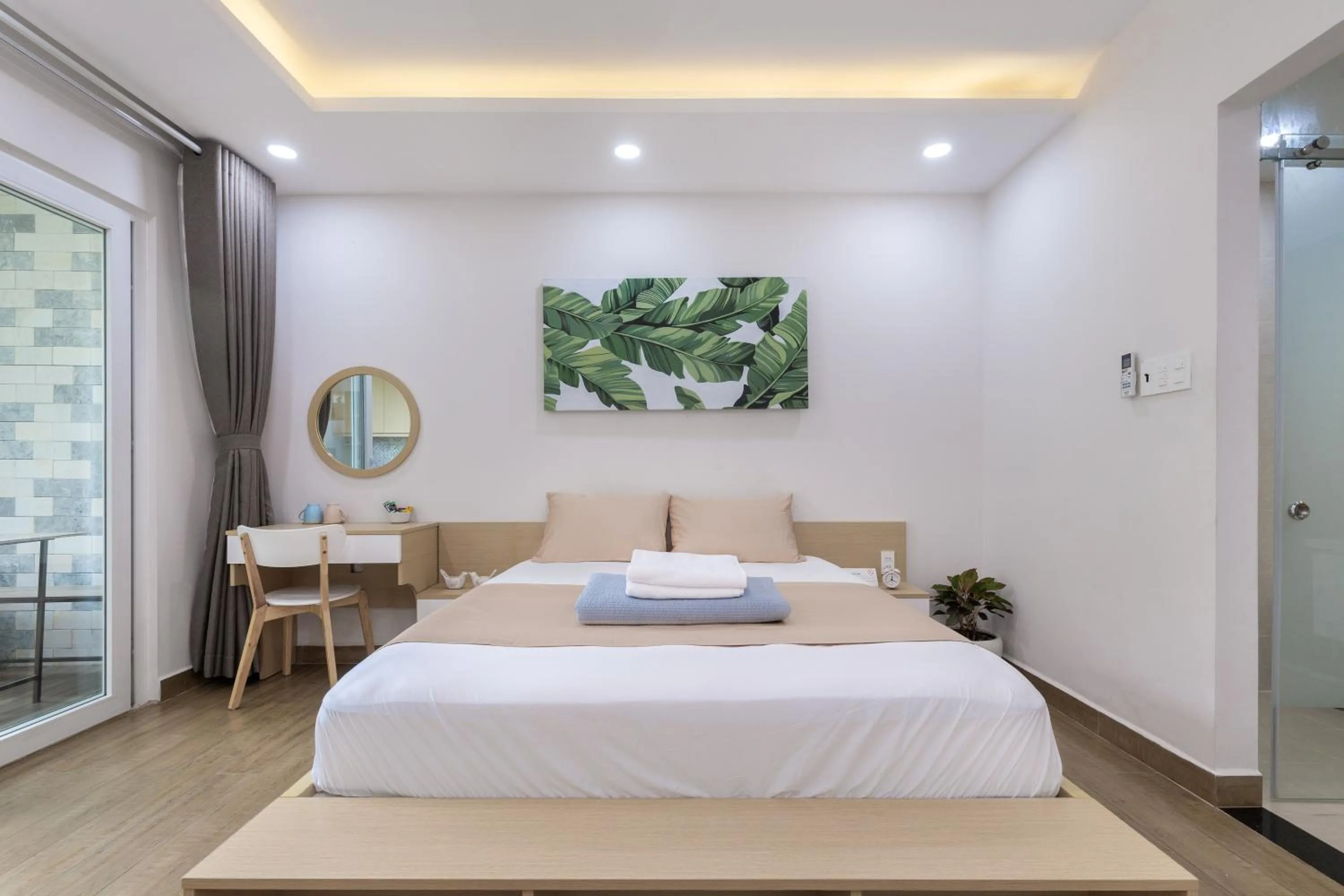 Bedroom, Bed in Cozrum Homes - Yoga Corner