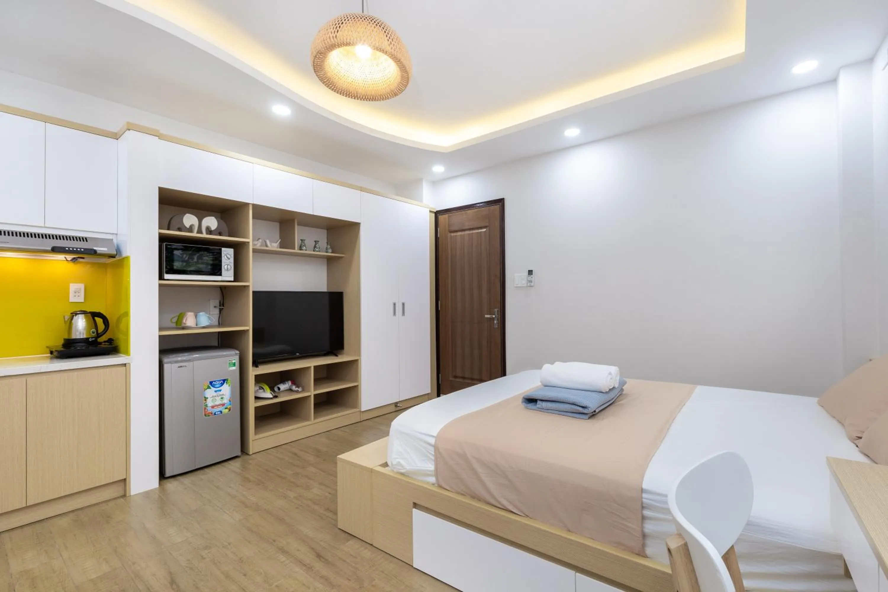 Photo of the whole room, Bed in Cozrum Homes - Yoga Corner