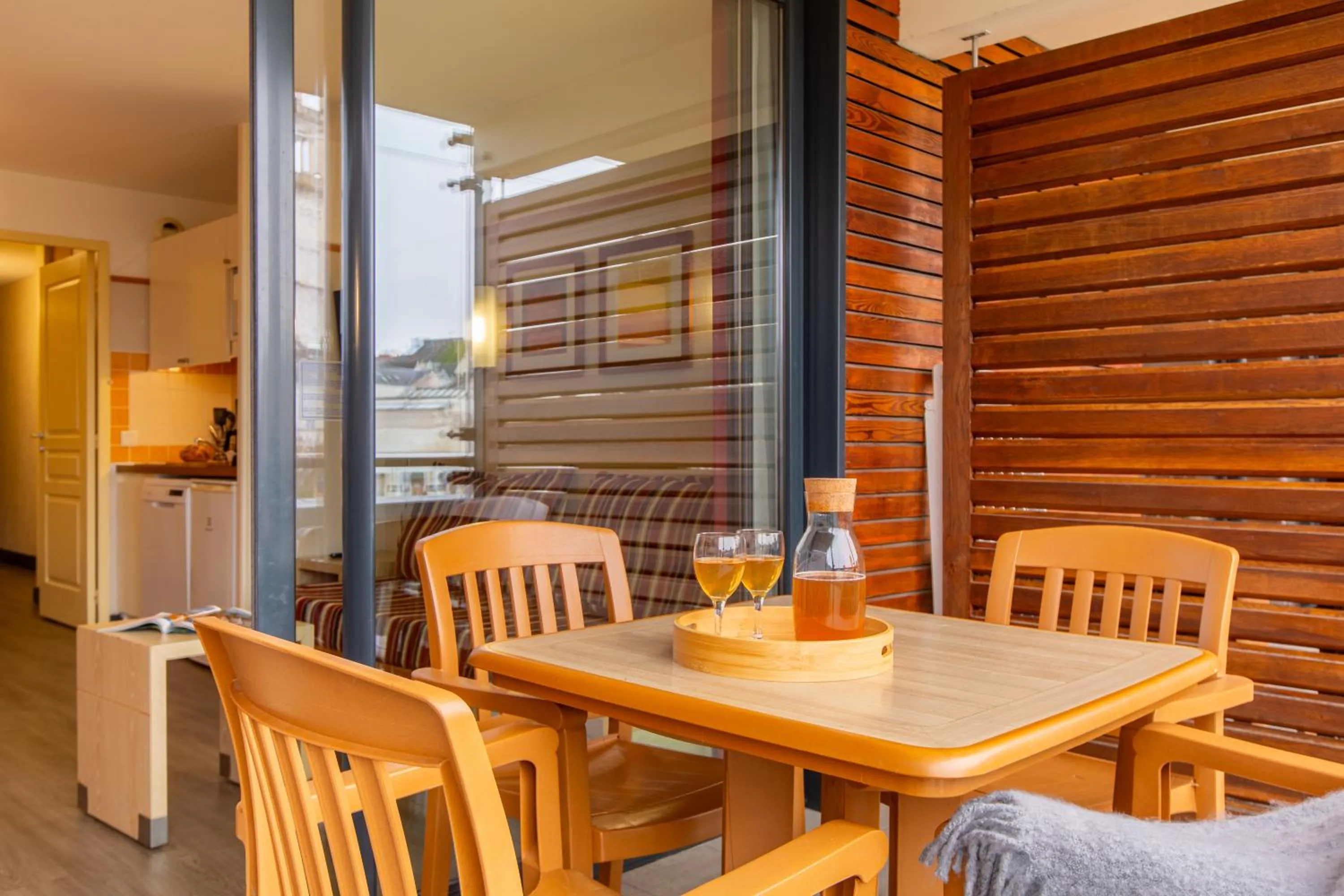 Balcony/Terrace in Pierre & Vacances Le Moulin des Cordeliers