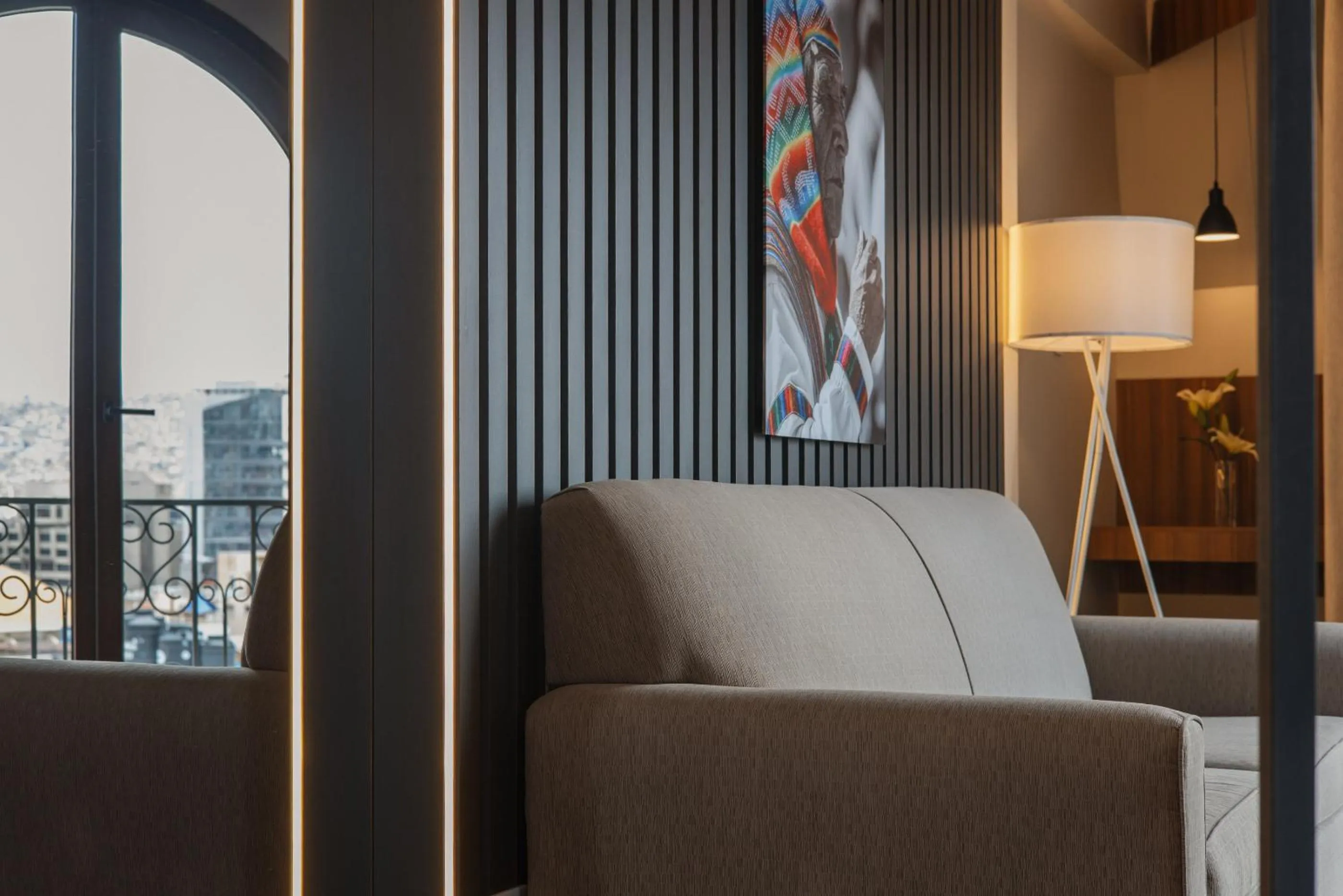 Seating area in DREAM By Stannum Hotel