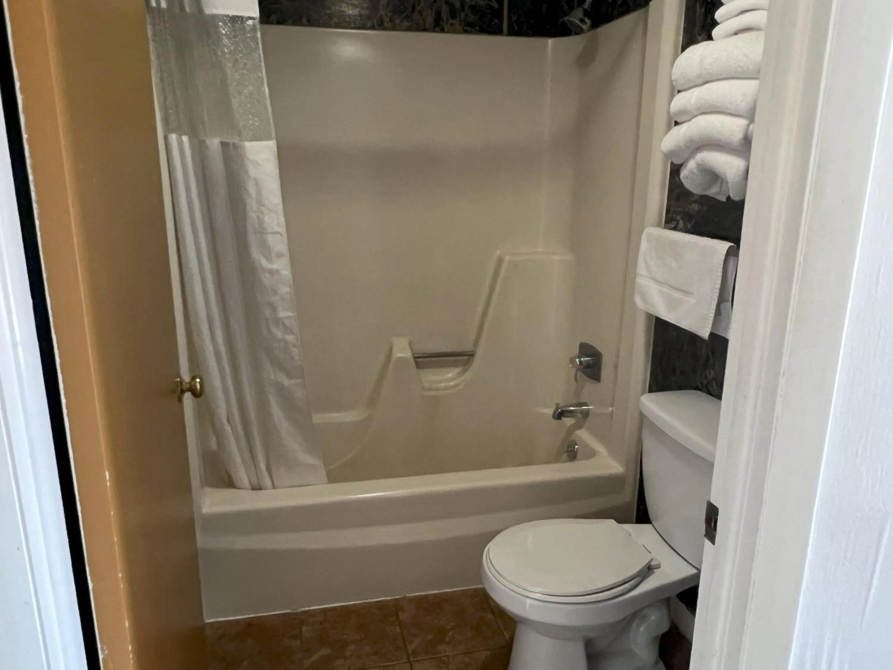 Bathroom in Travelodge by Wyndham Hershey