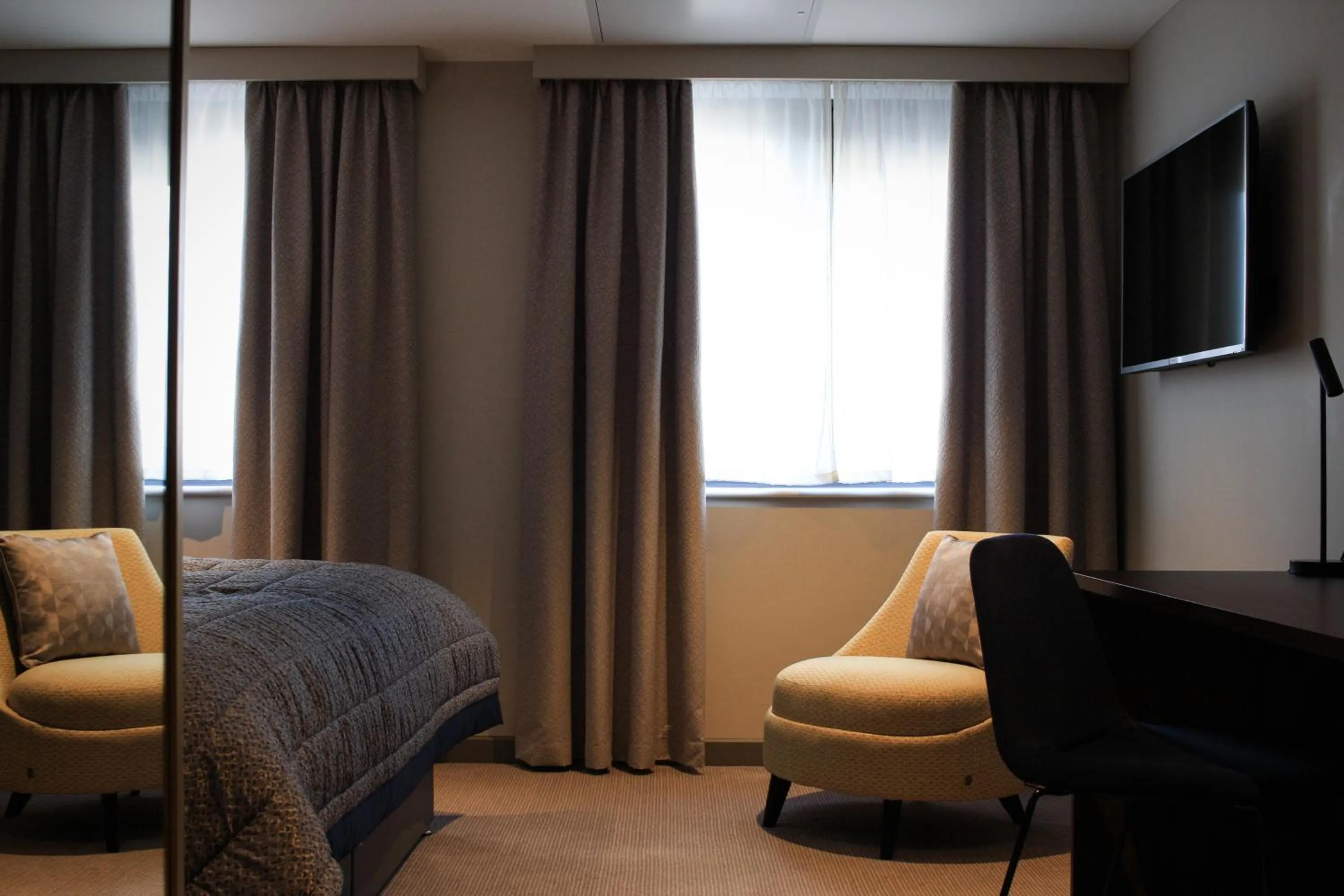 Decorative detail, Bed in The Comet London Hatfield