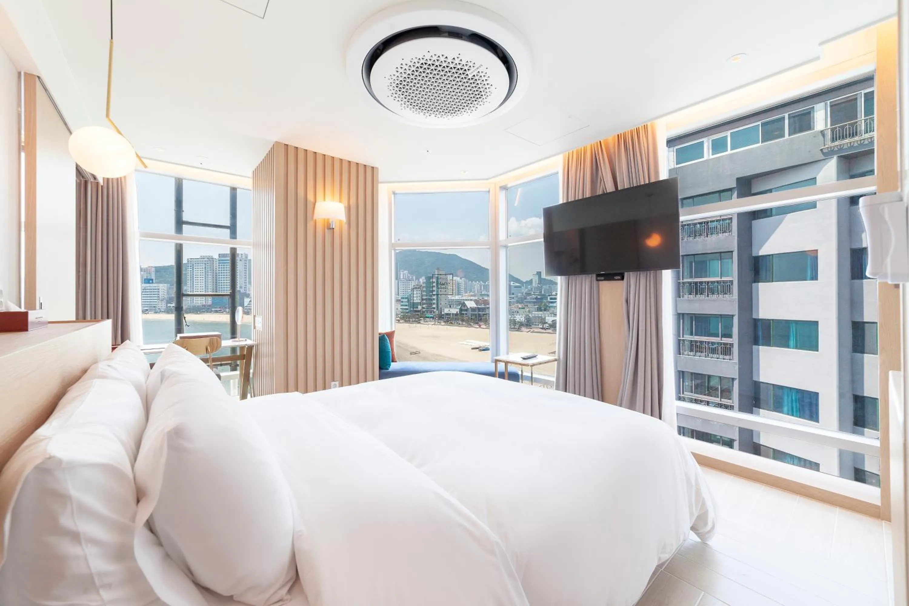 Bed in Ocean 2Heaven Hotel Busan