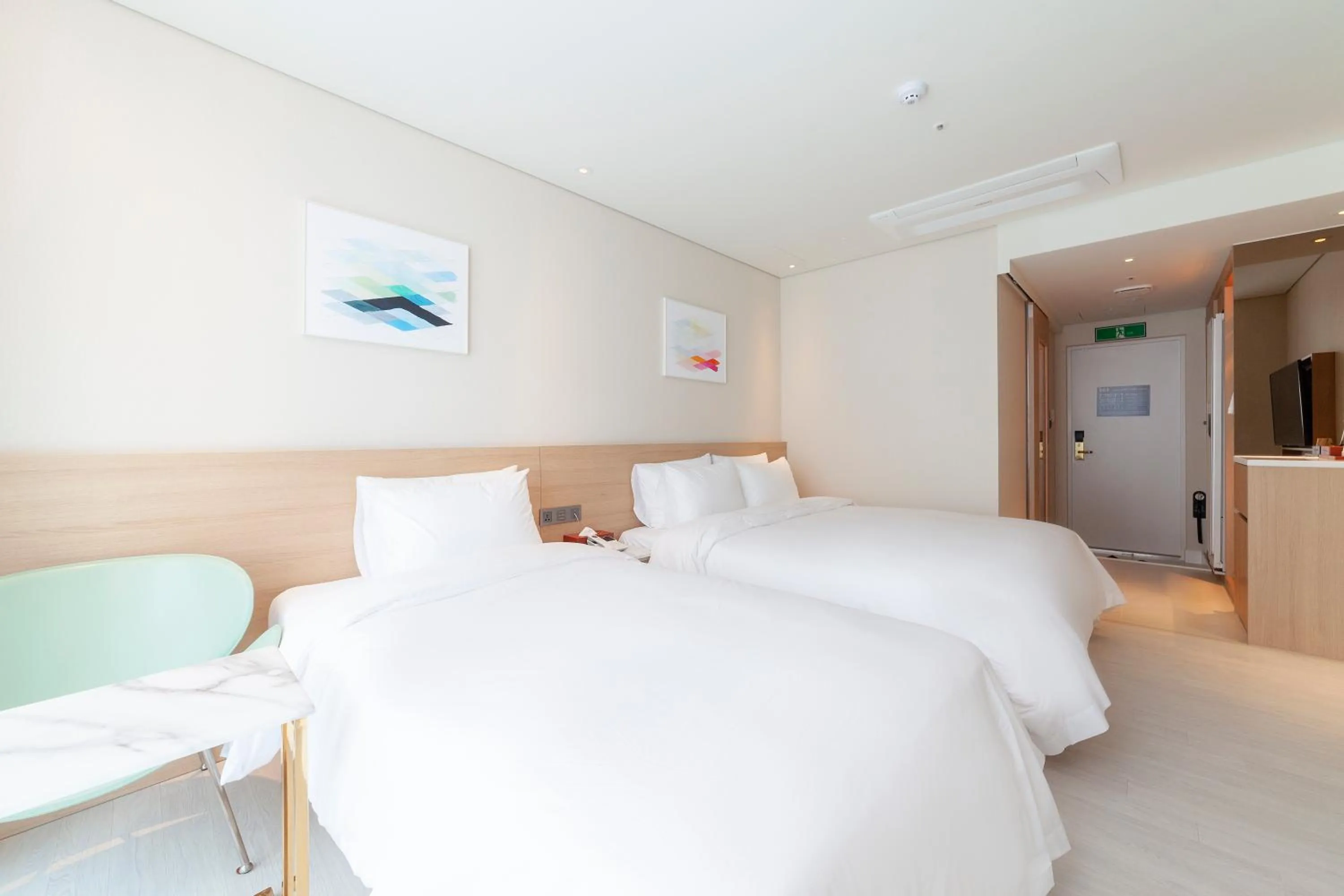 Bed in Ocean 2Heaven Hotel Busan